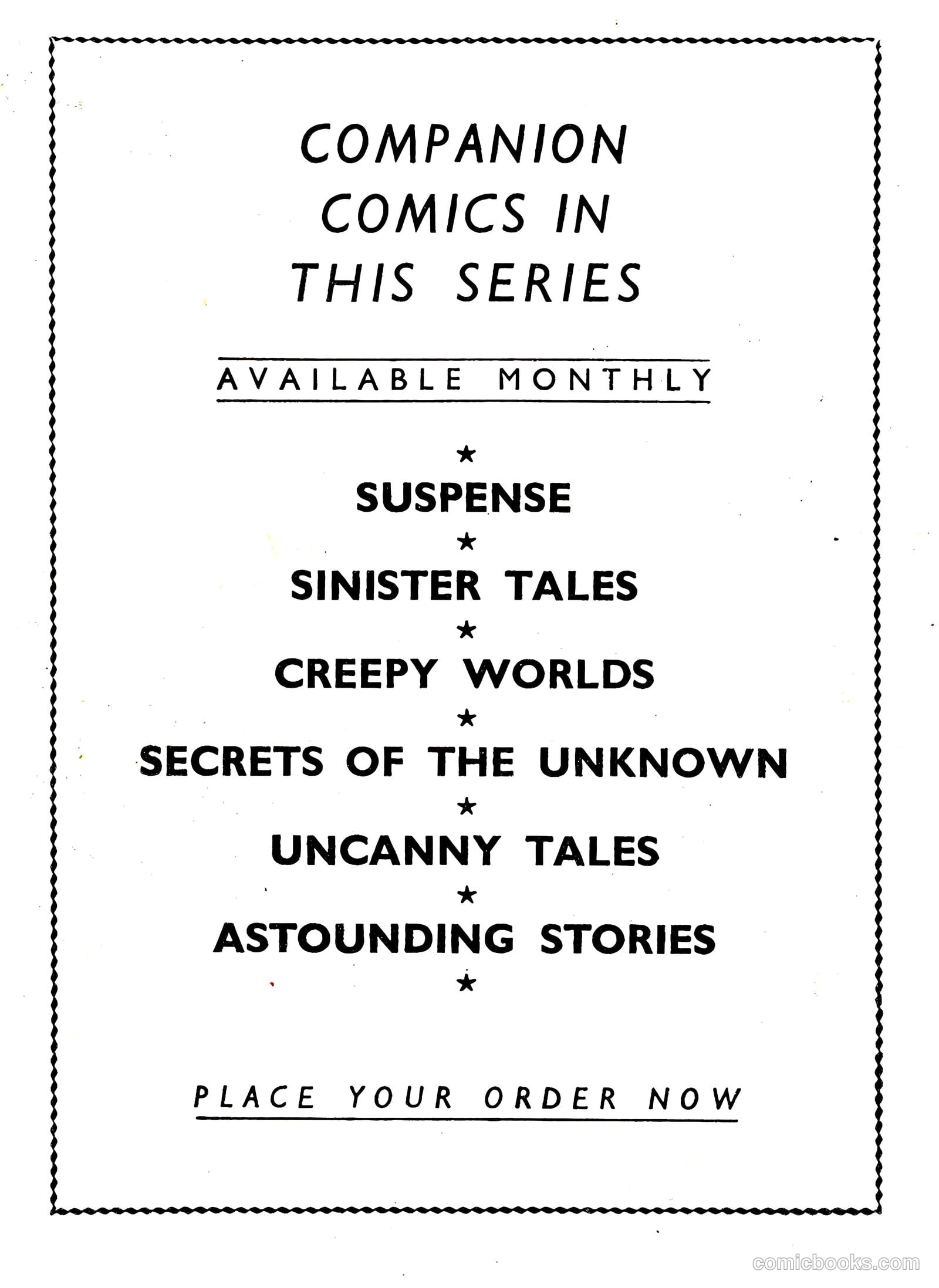 Out of This World #11 (1963) — page 68 of 68