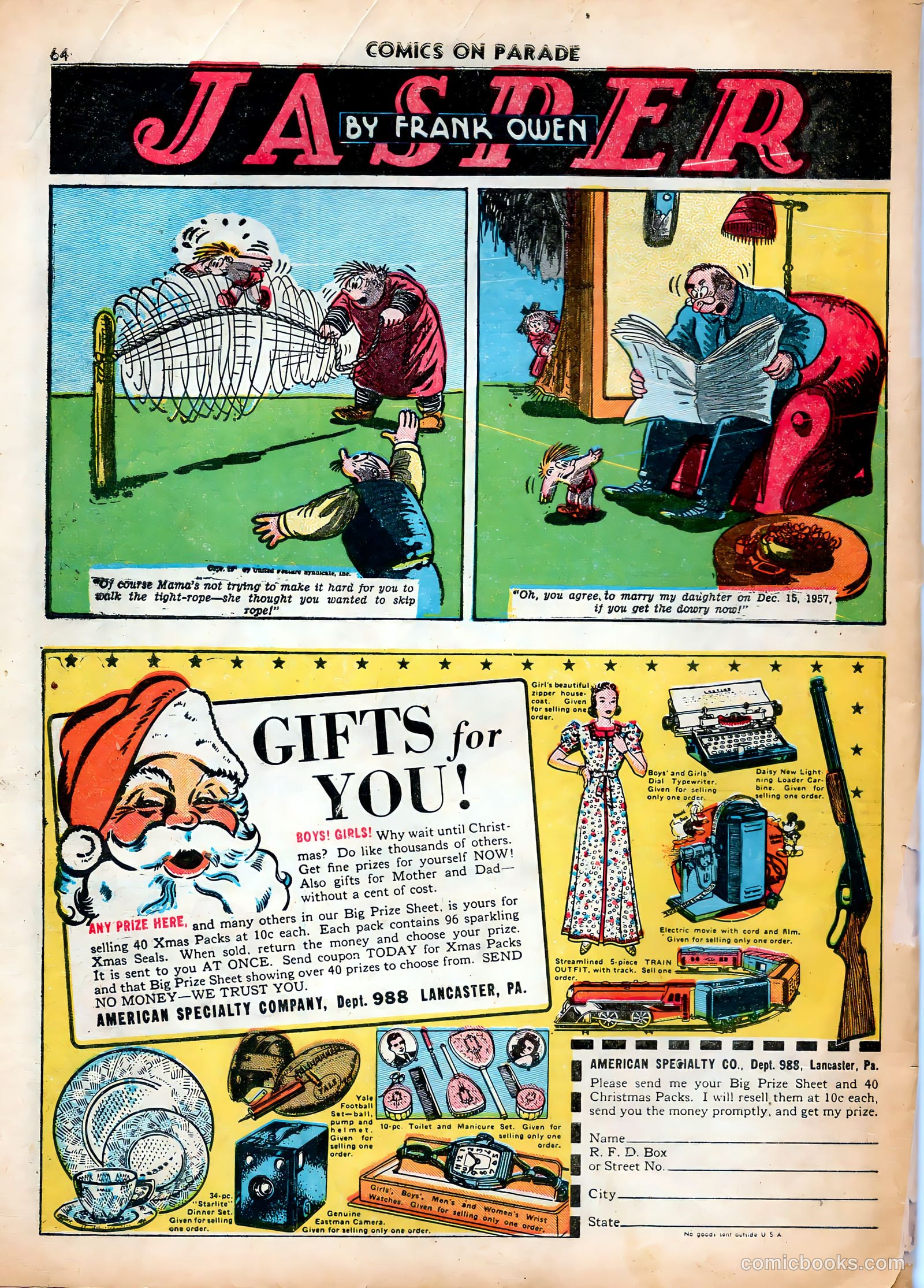 Comics on Parade #20 (1941) — page 45 of 46