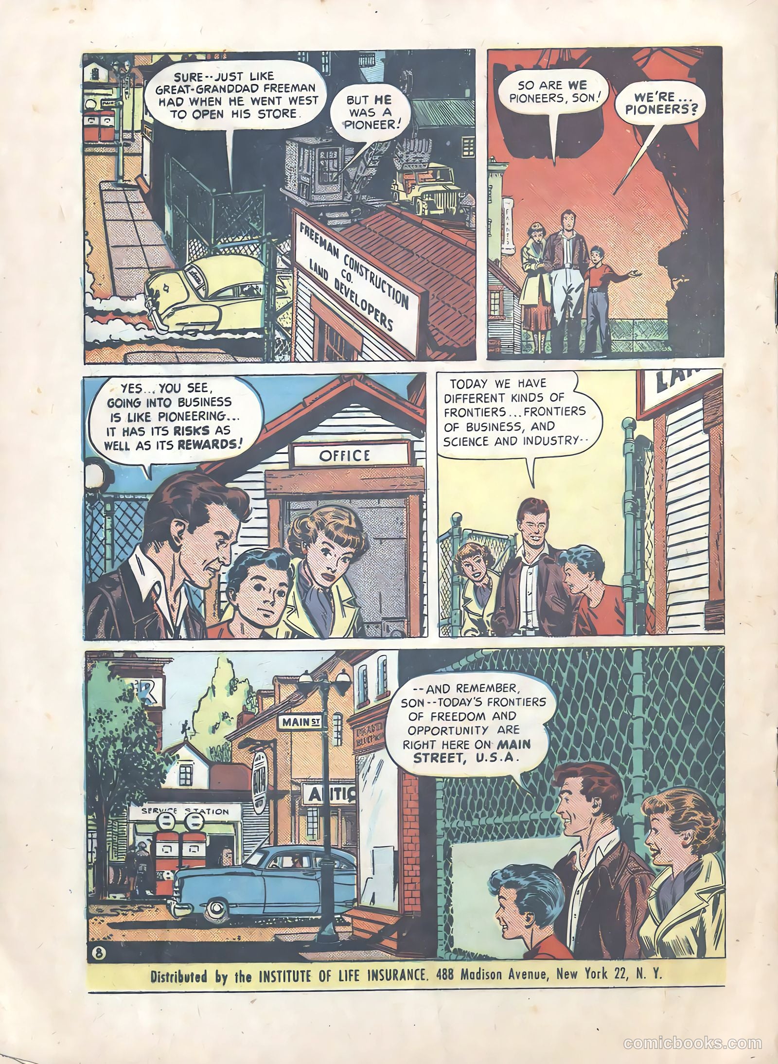 Frontiers of Freedom #1 (1950) — page 8 of 8
