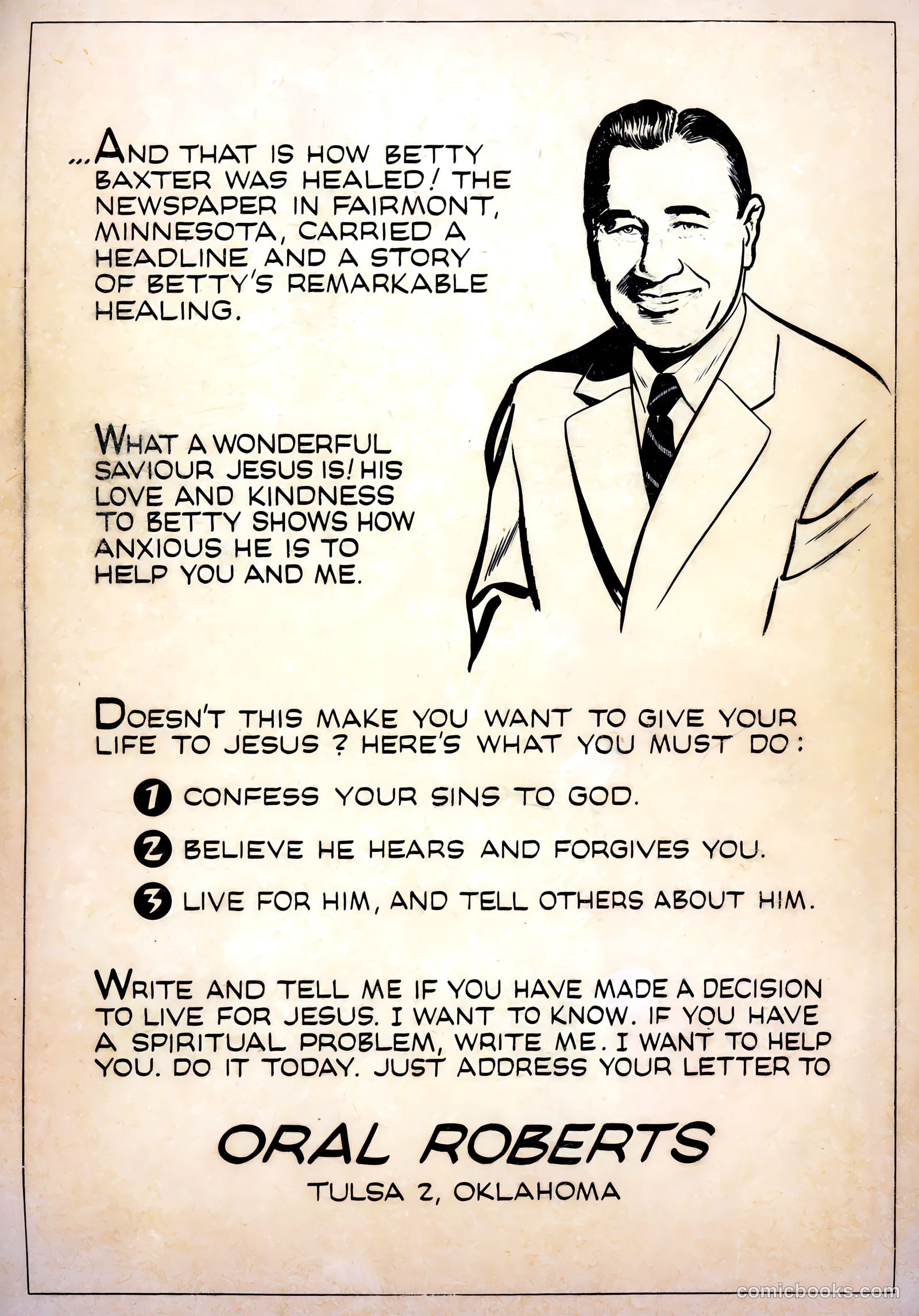 Oral Roberts' True Stories 103 - Out of the Shadows #1 — page 35 of 36