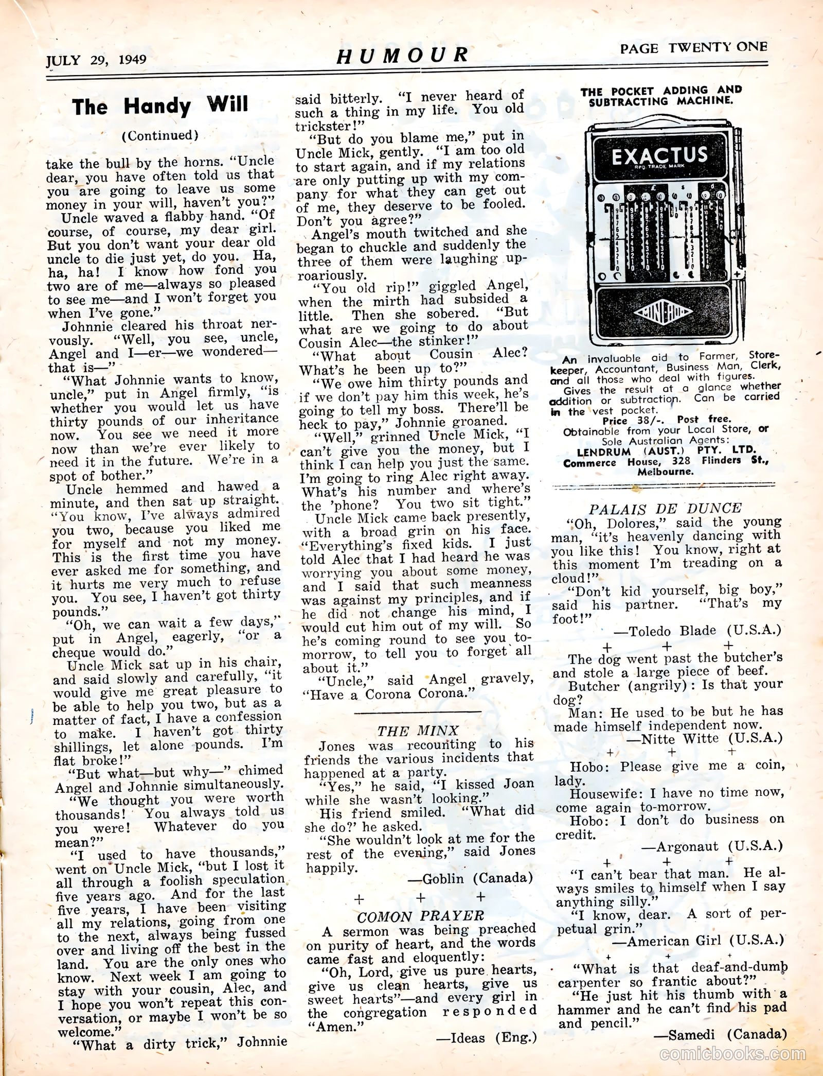 Humour v29 #30 — page 21 of 36