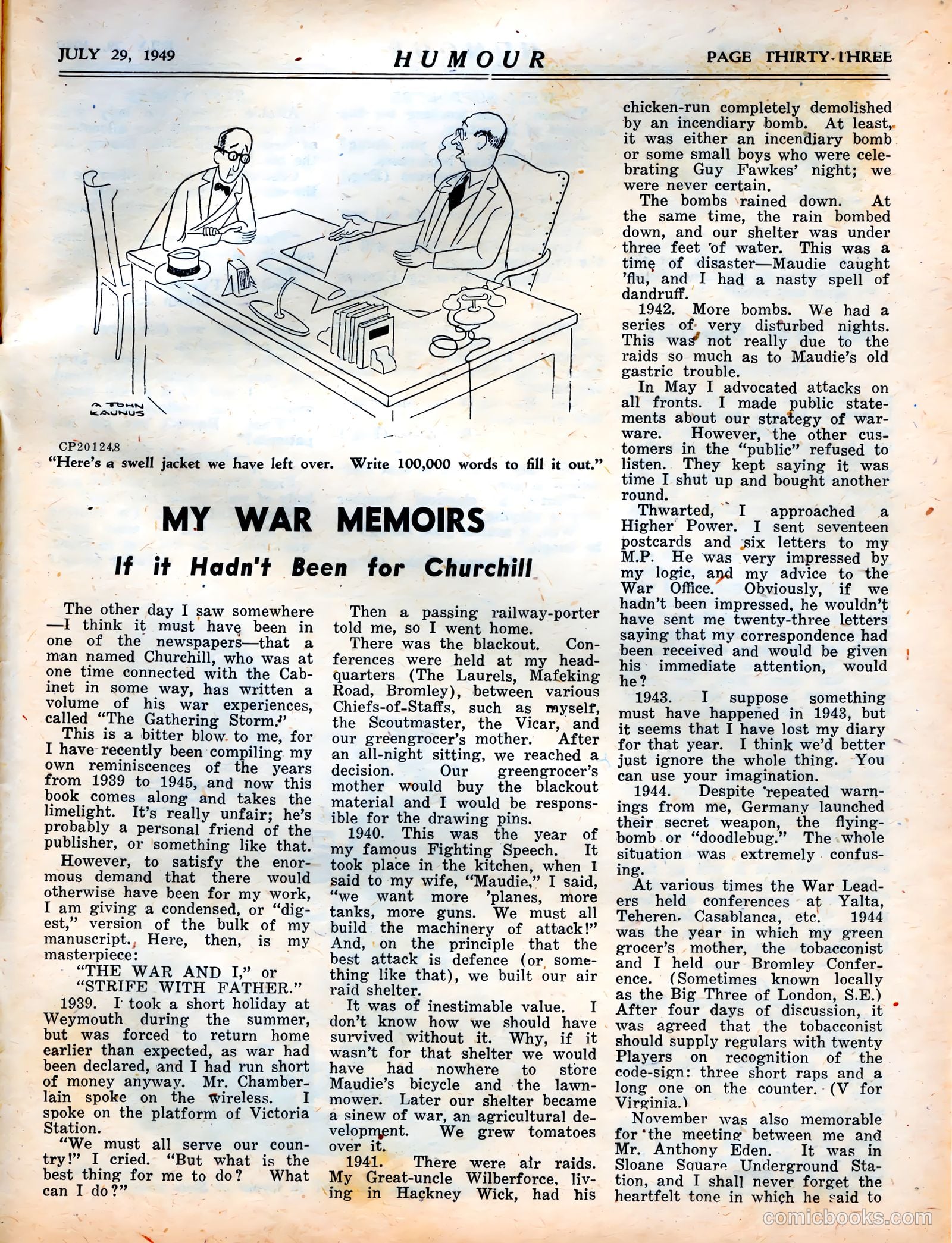 Humour v29 #30 — page 33 of 36