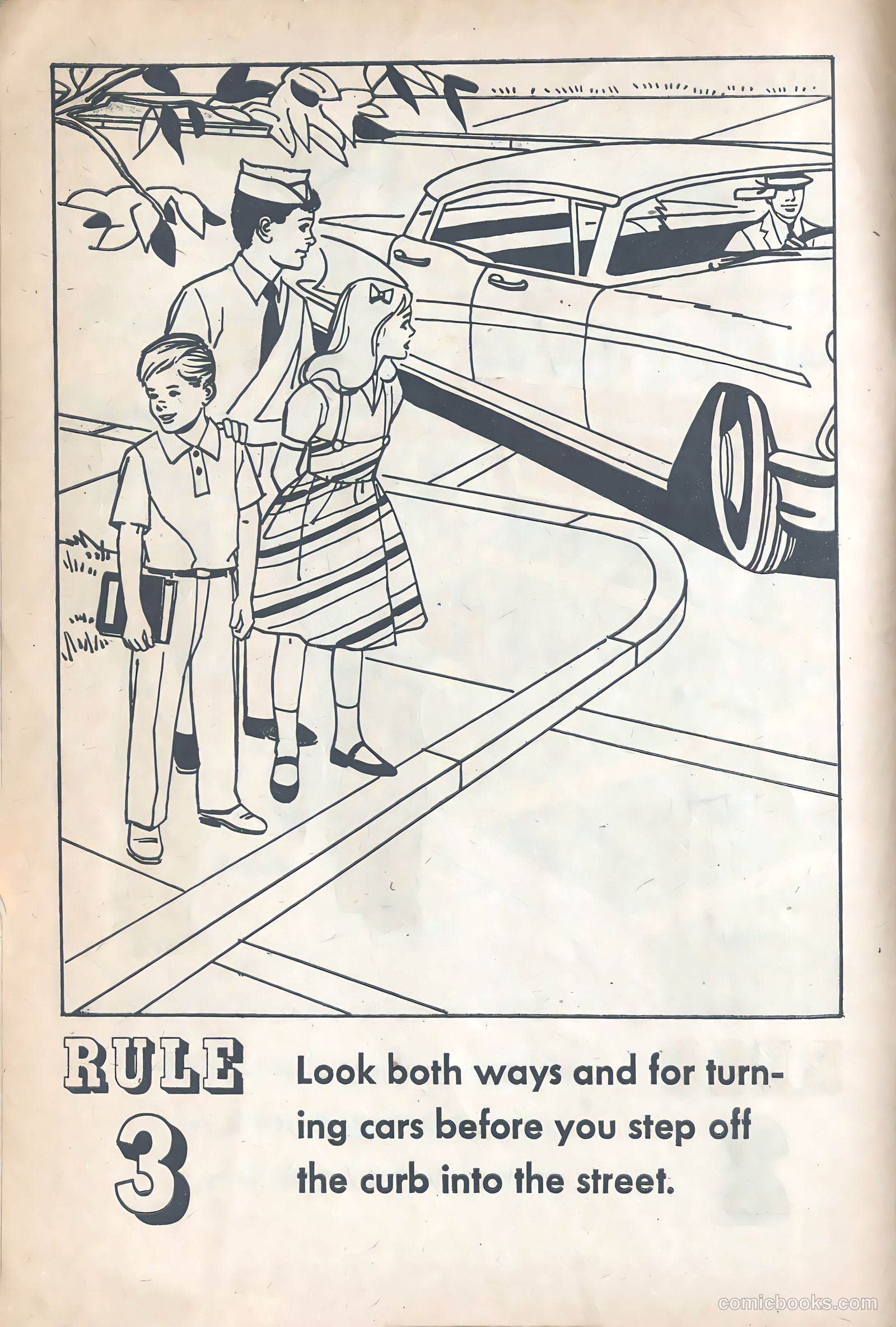 Buster Brown's Safety Coloring Book #1 — page 6 of 21