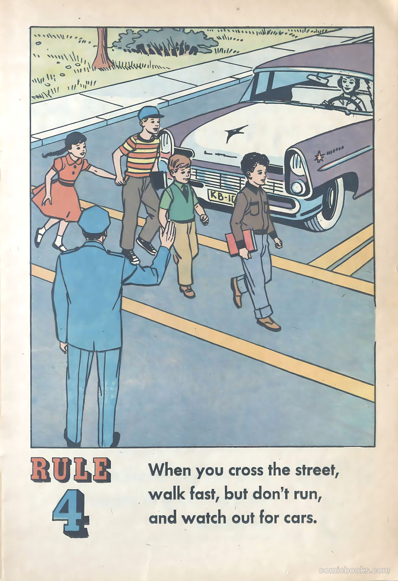 Buster Brown's Safety Coloring Book #1 — page 7 of 21