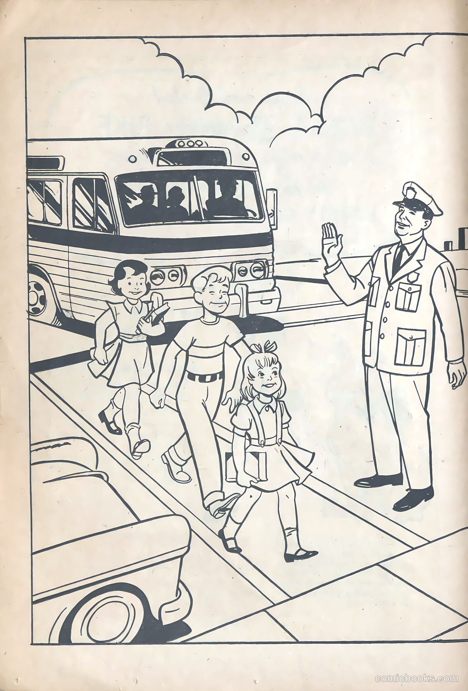 Buster Brown's Safety Coloring Book #1 — page 10 of 21
