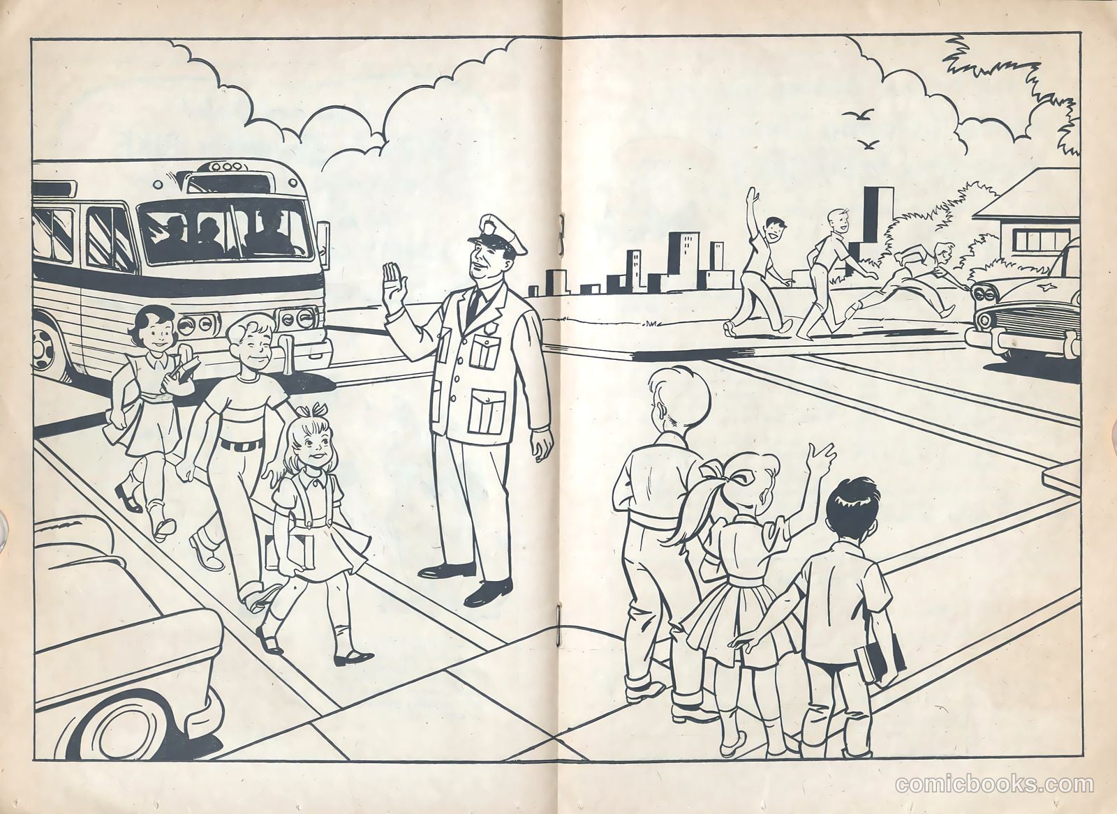 Buster Brown's Safety Coloring Book #1 — page 12 of 21