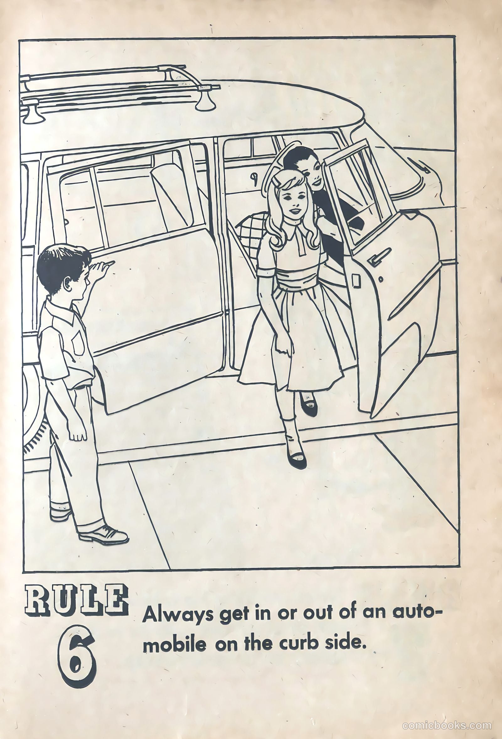 Buster Brown's Safety Coloring Book #1 — page 14 of 21