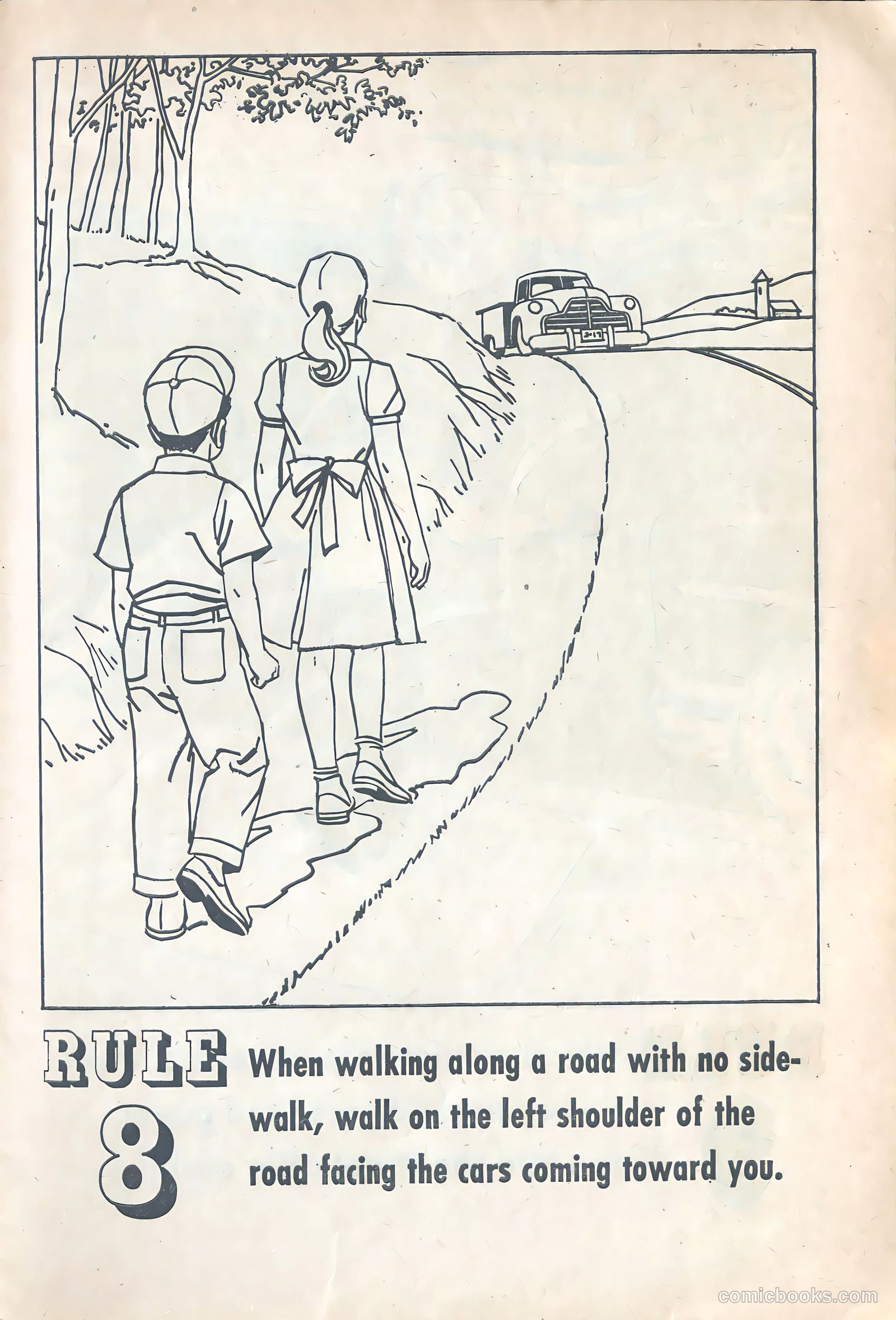 Buster Brown's Safety Coloring Book #1 — page 16 of 21