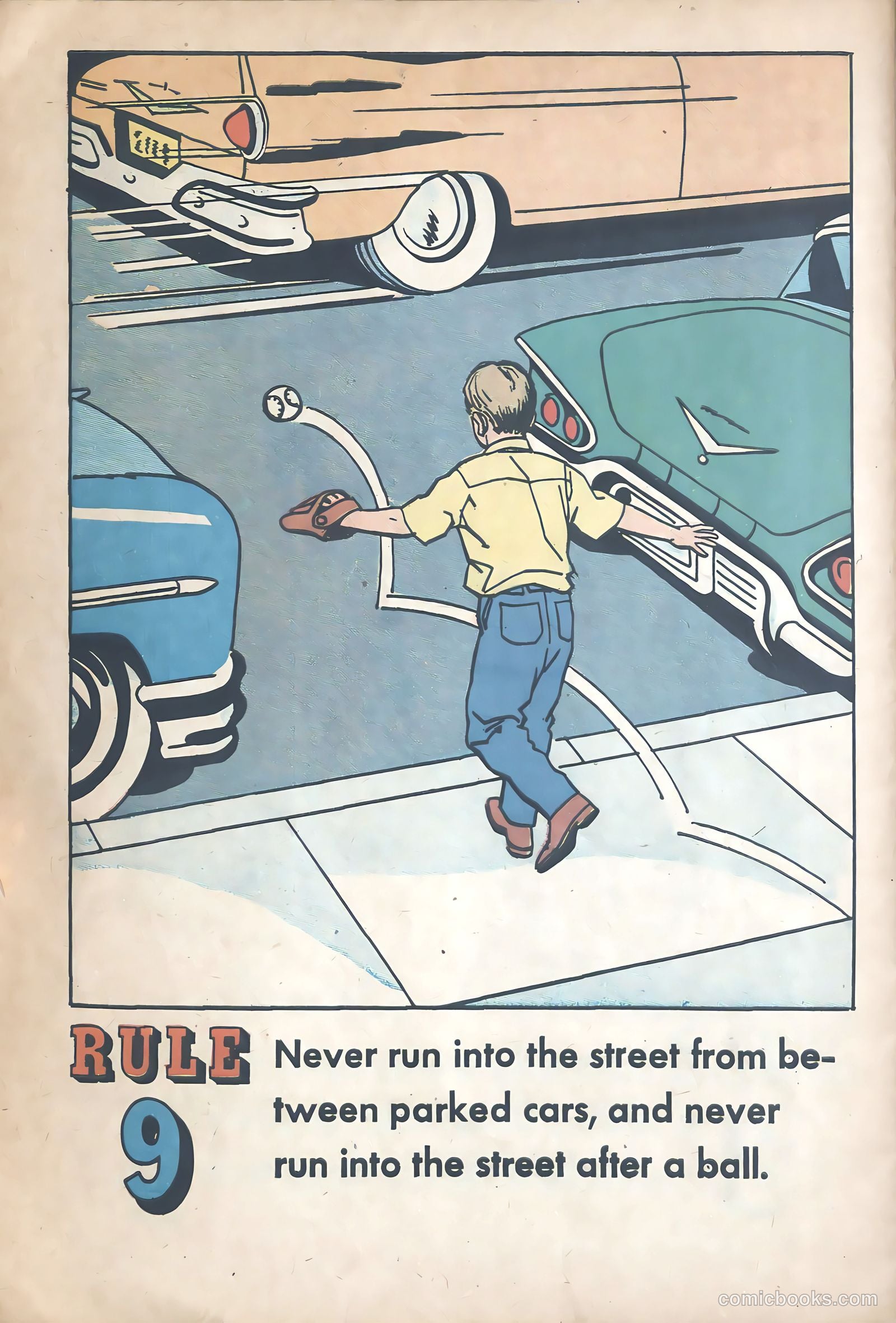 Buster Brown's Safety Coloring Book #1 — page 17 of 21