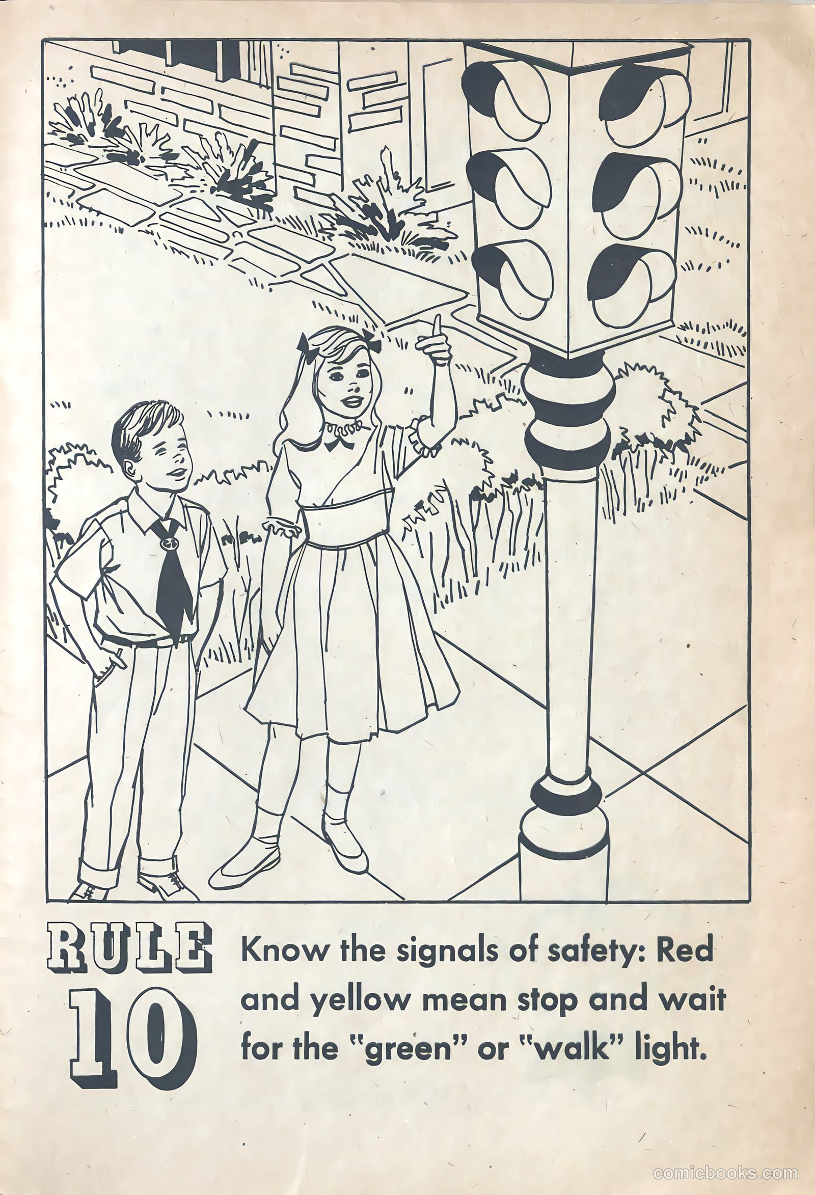 Buster Brown's Safety Coloring Book #1 — page 18 of 21