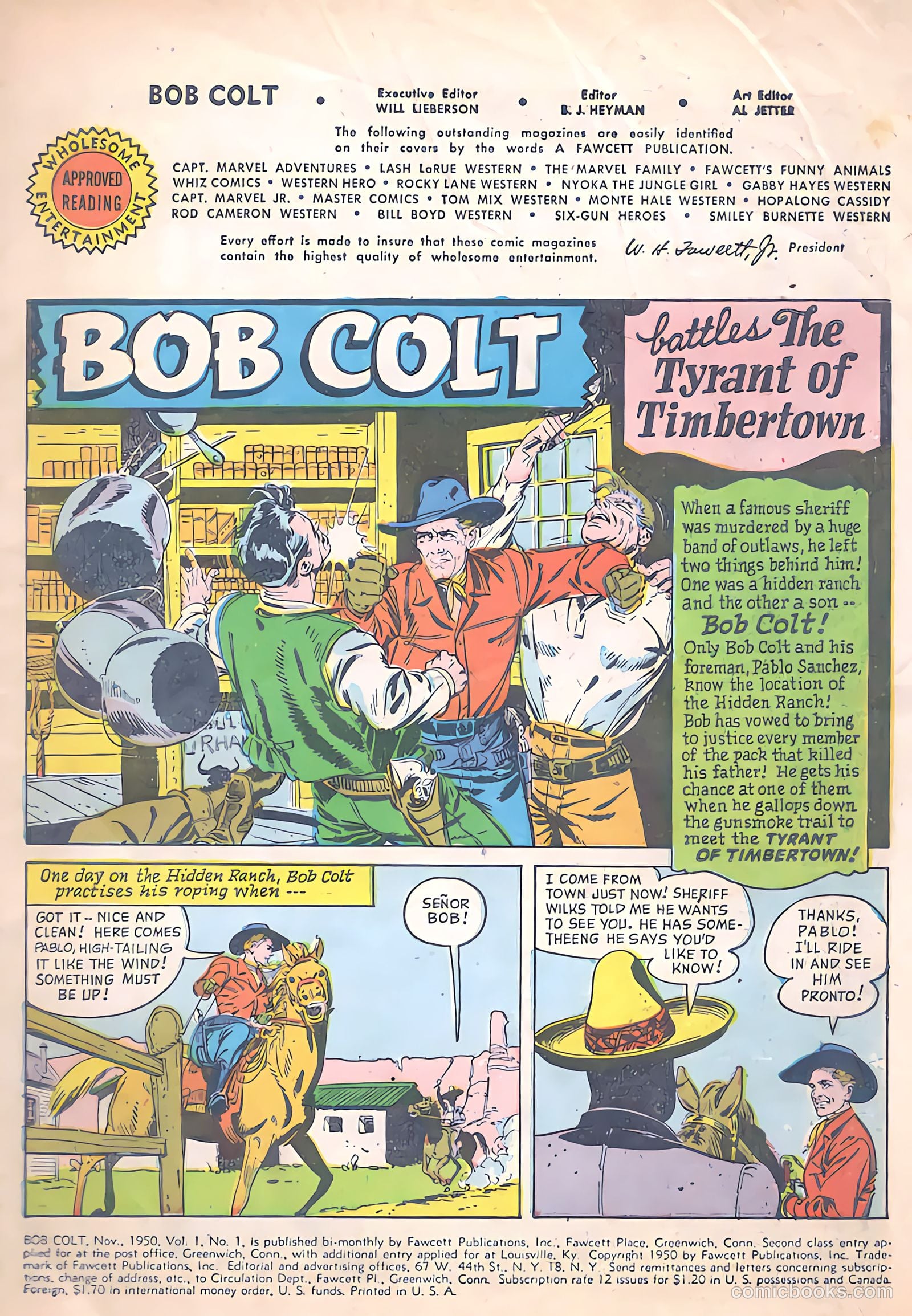 Bob Colt #1 (1950) — page 3 of 36