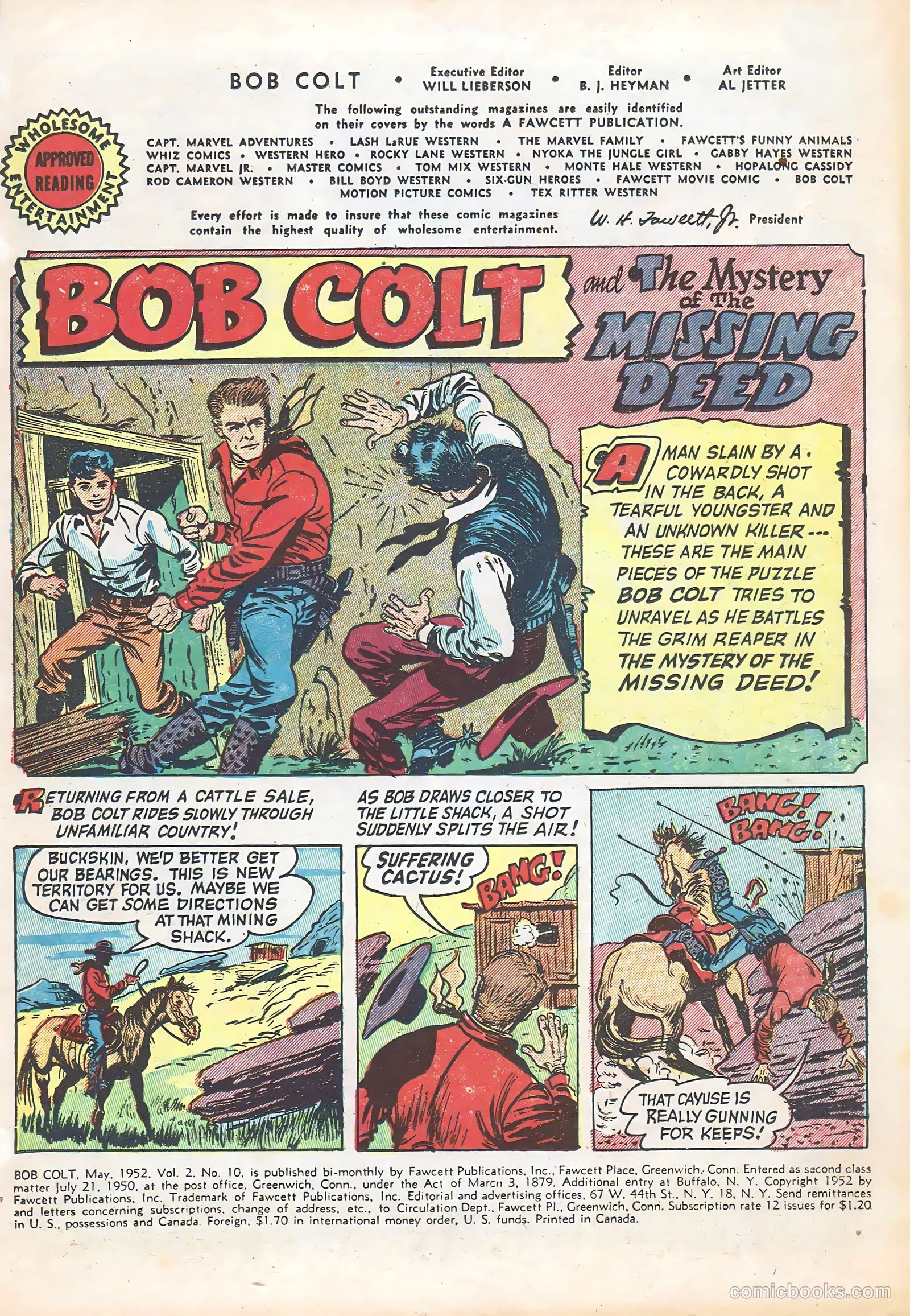 Bob Colt #10 (1952) — page 3 of 36