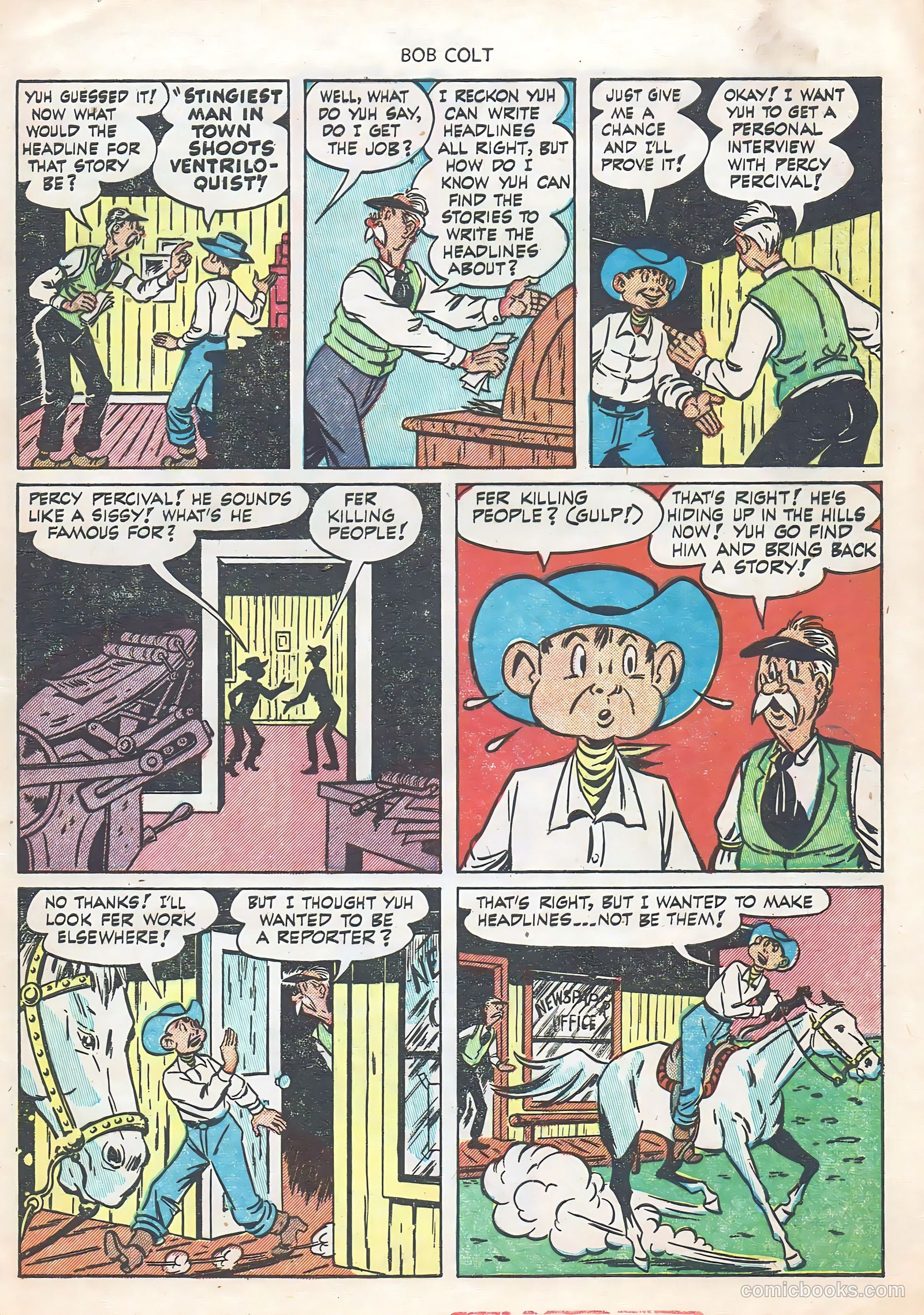 Bob Colt #10 (1952) — page 15 of 36