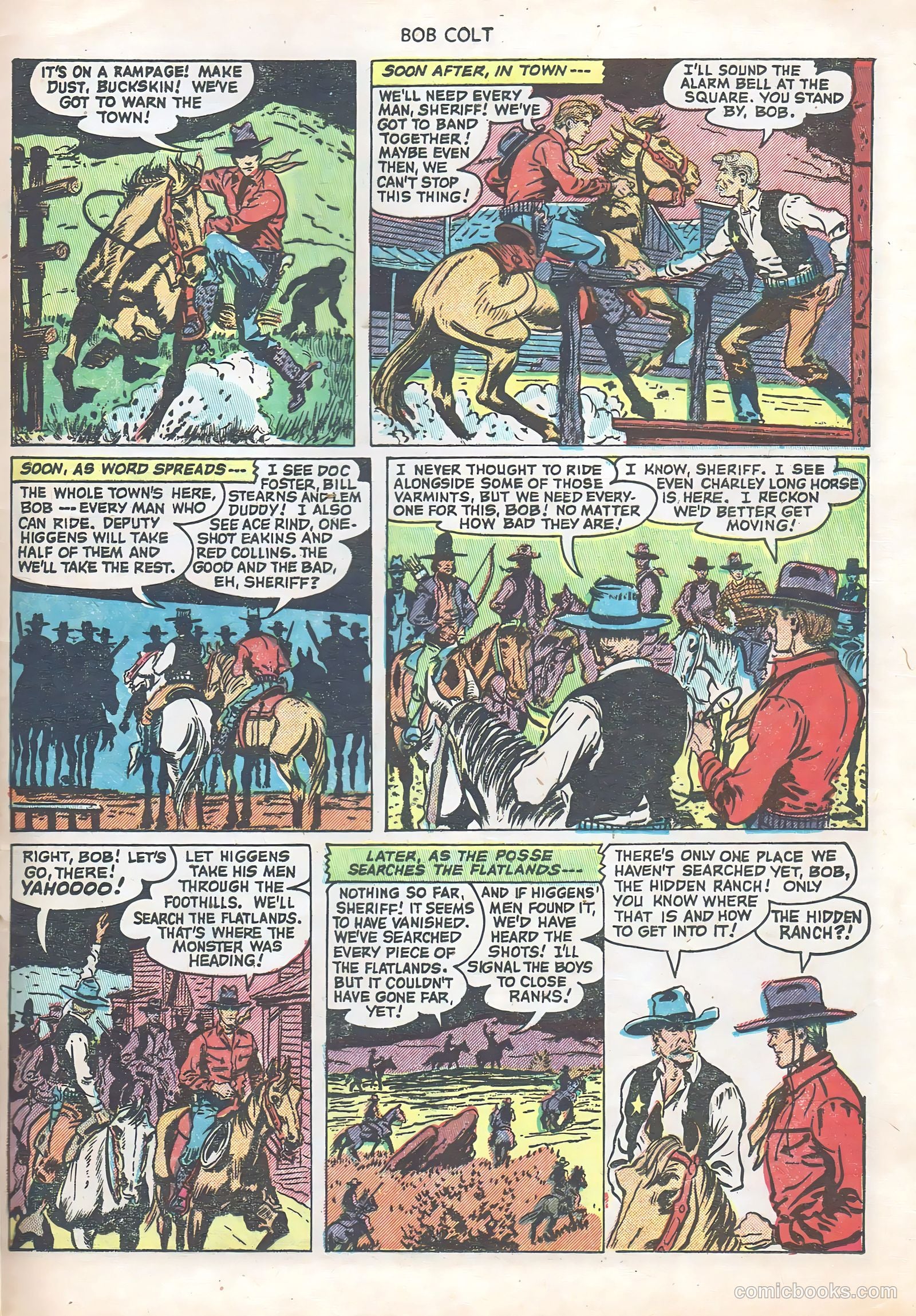 Bob Colt #10 (1952) — page 31 of 36