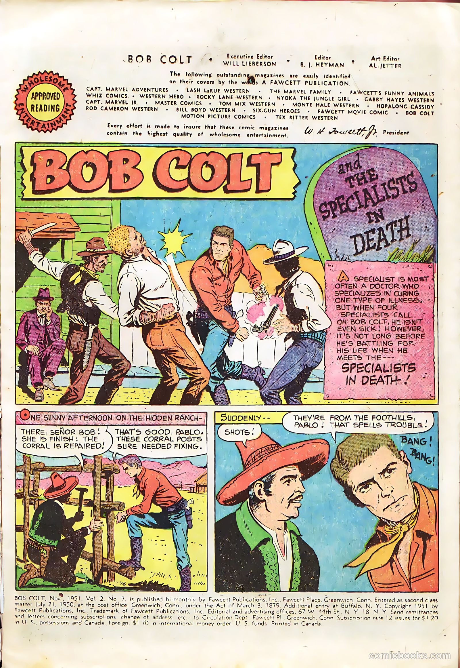 Bob Colt #7 (1951) — page 3 of 36