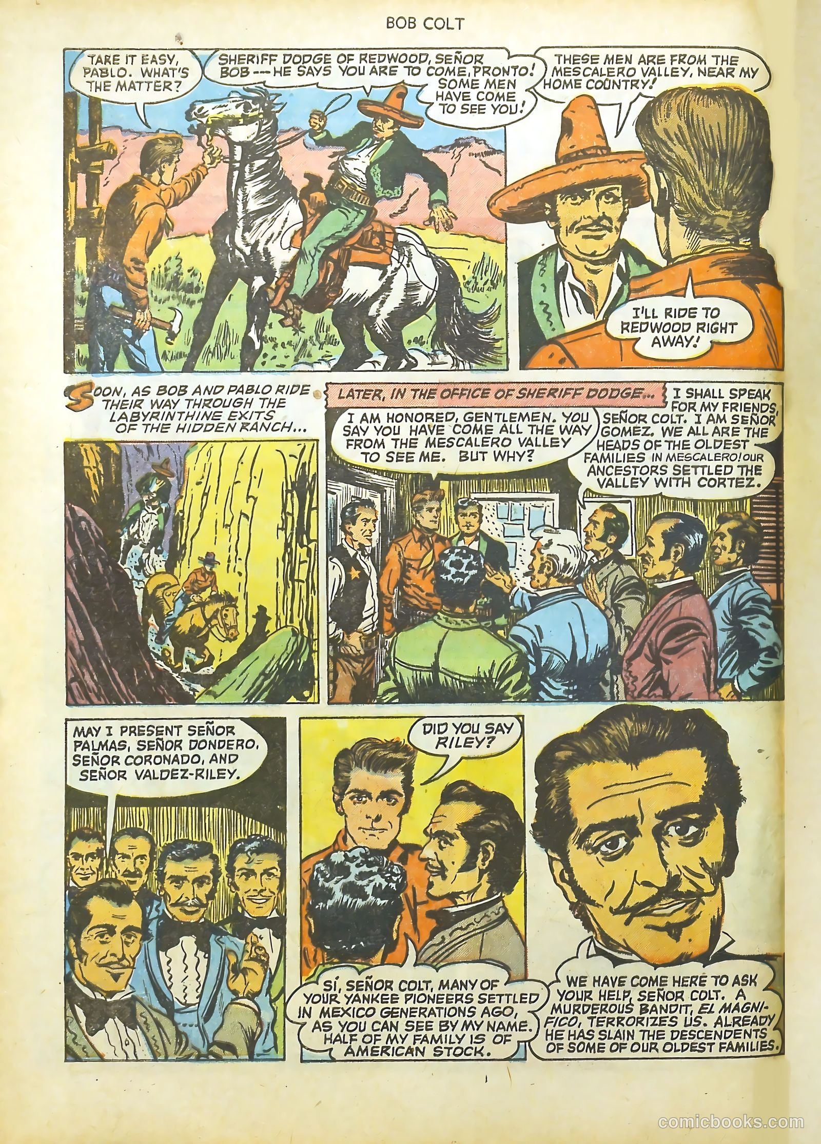 Bob Colt #9 (1952) — page 4 of 36