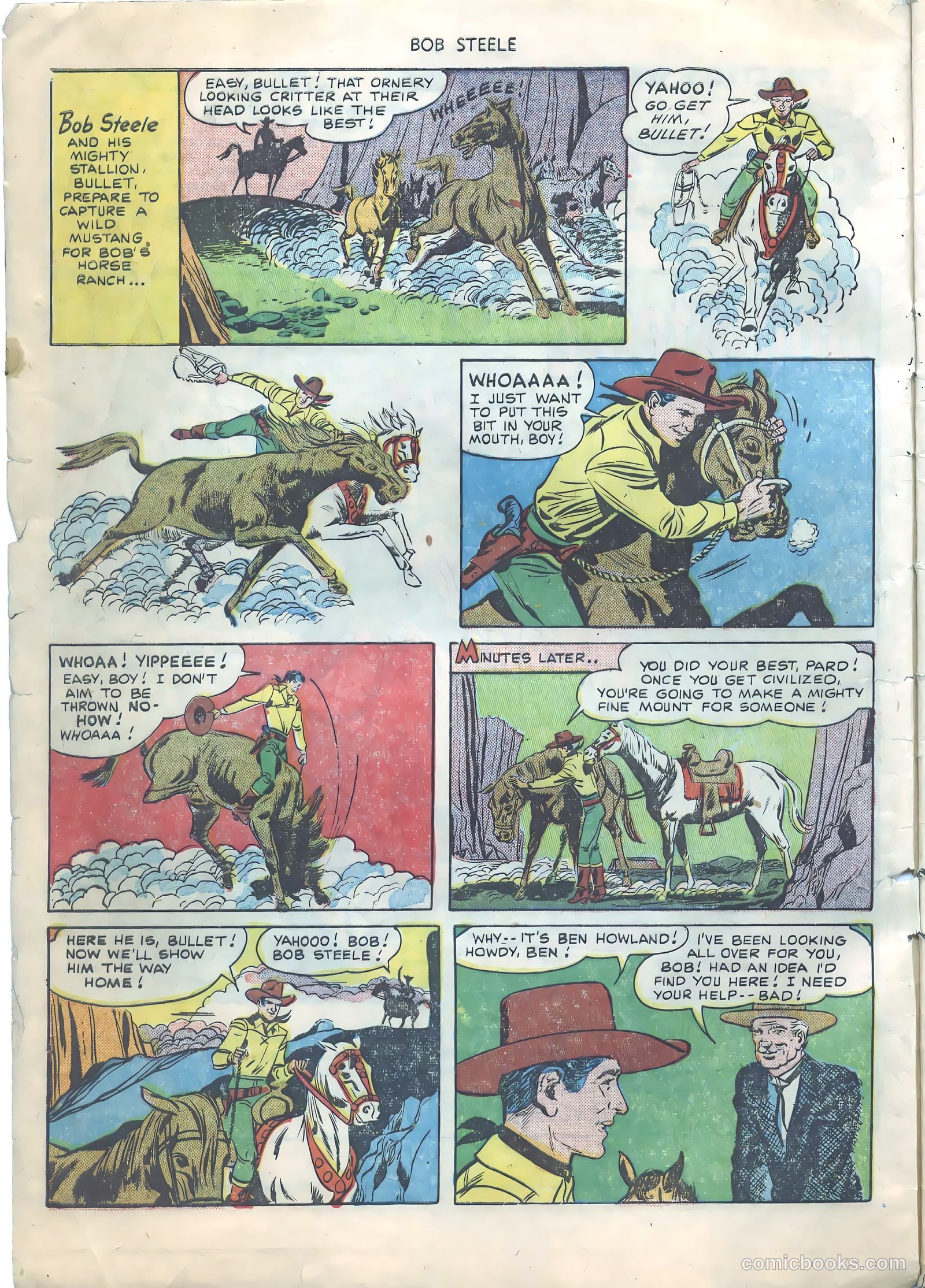 Bob Steele Western #1 (1950) — page 5 of 37