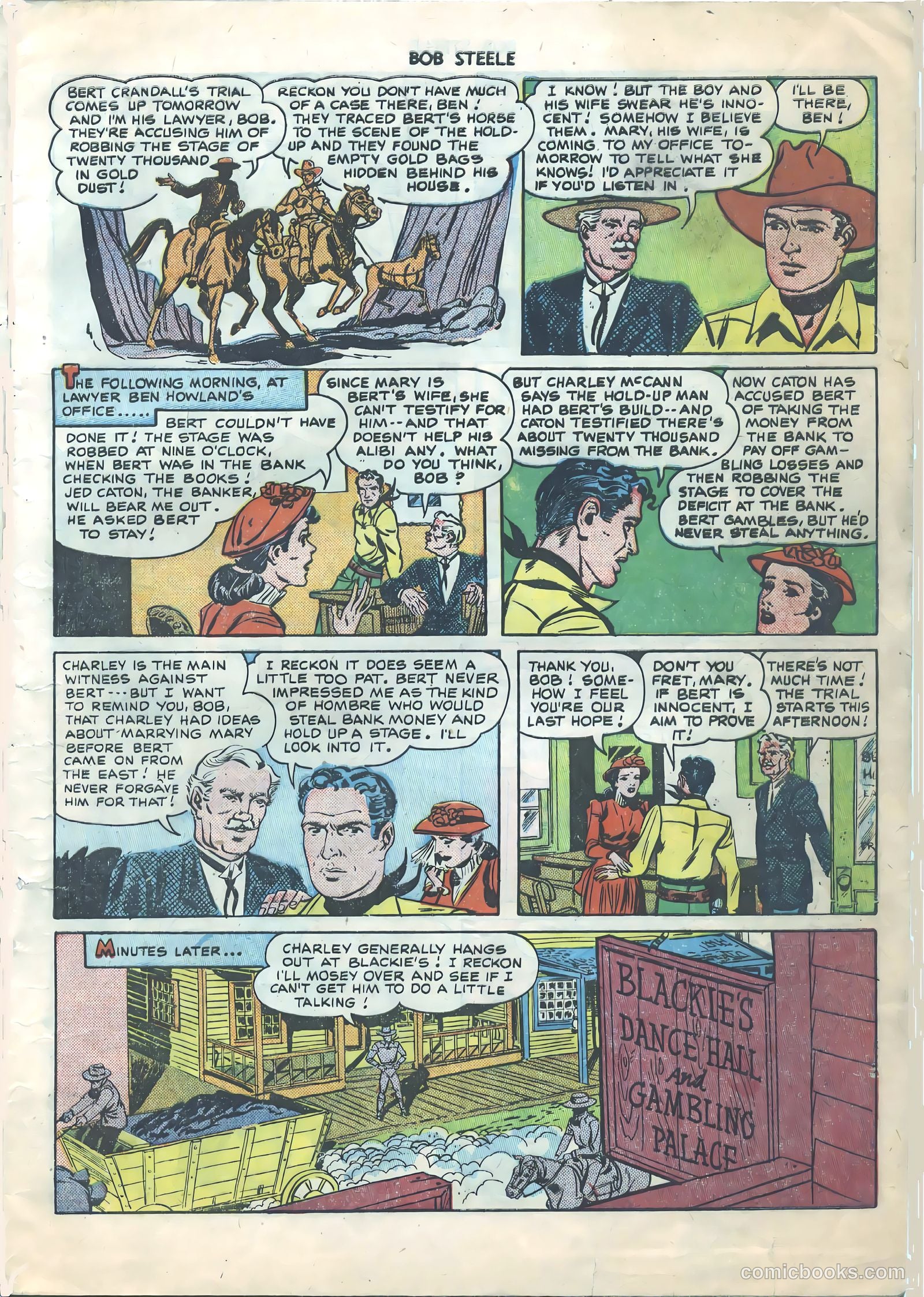 Bob Steele Western #1 (1950) — page 6 of 37