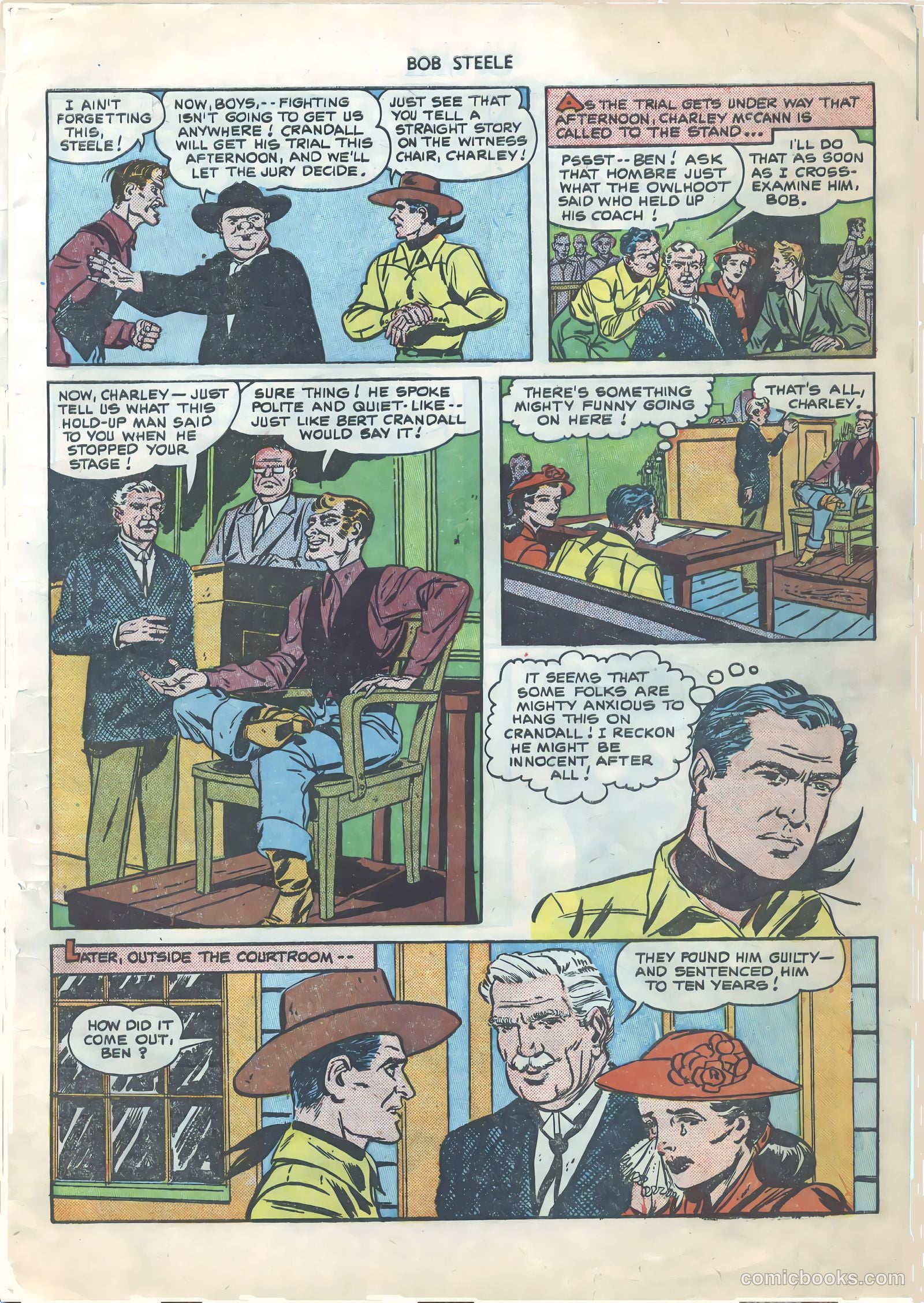 Bob Steele Western #1 (1950) — page 8 of 37