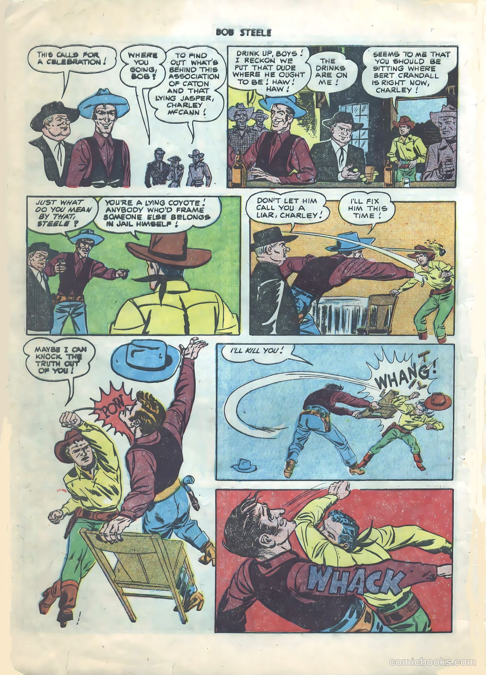 Bob Steele Western #1 (1950) — page 9 of 37