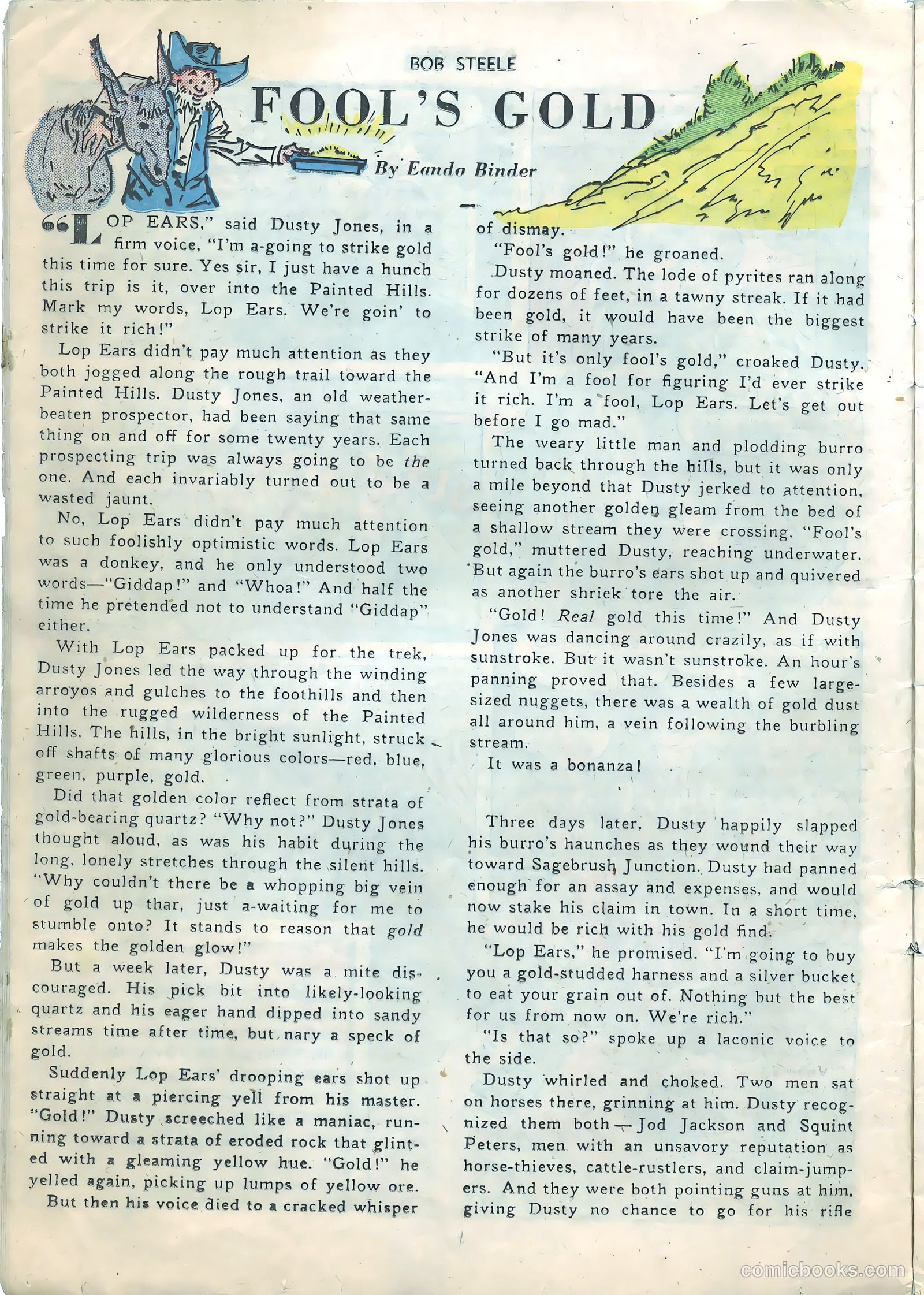 Bob Steele Western #1 (1950) — page 13 of 37