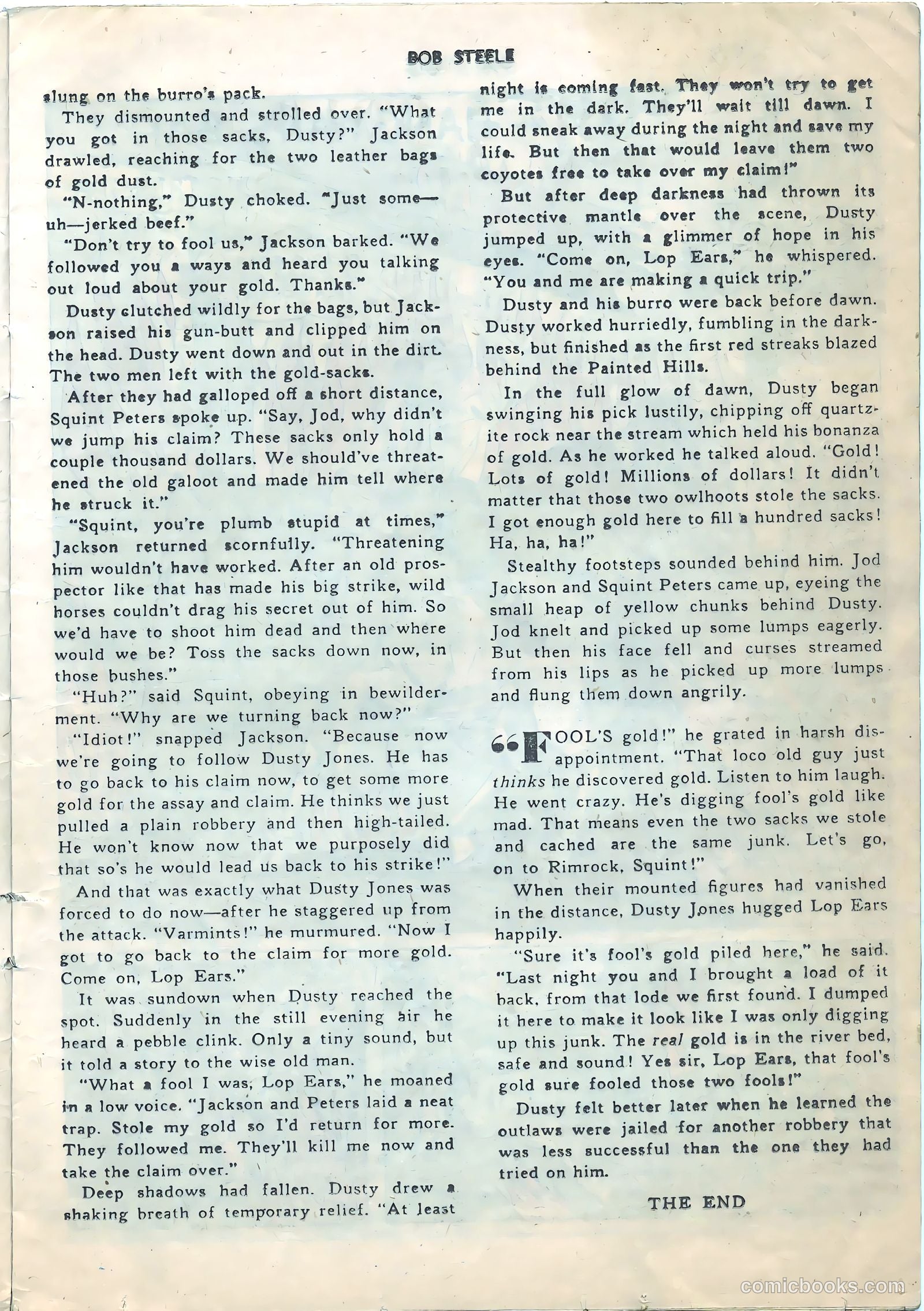 Bob Steele Western #1 (1950) — page 14 of 37