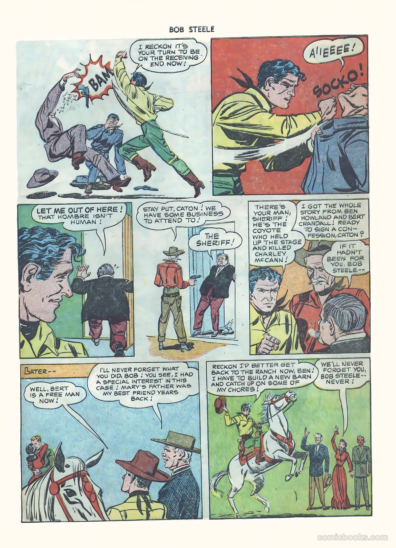 Bob Steele Western #1 (1950) — page 30 of 37