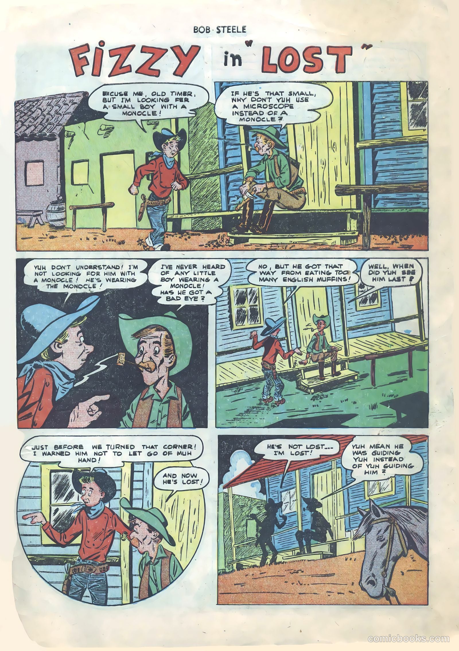 Bob Steele Western #1 (1950) — page 32 of 37