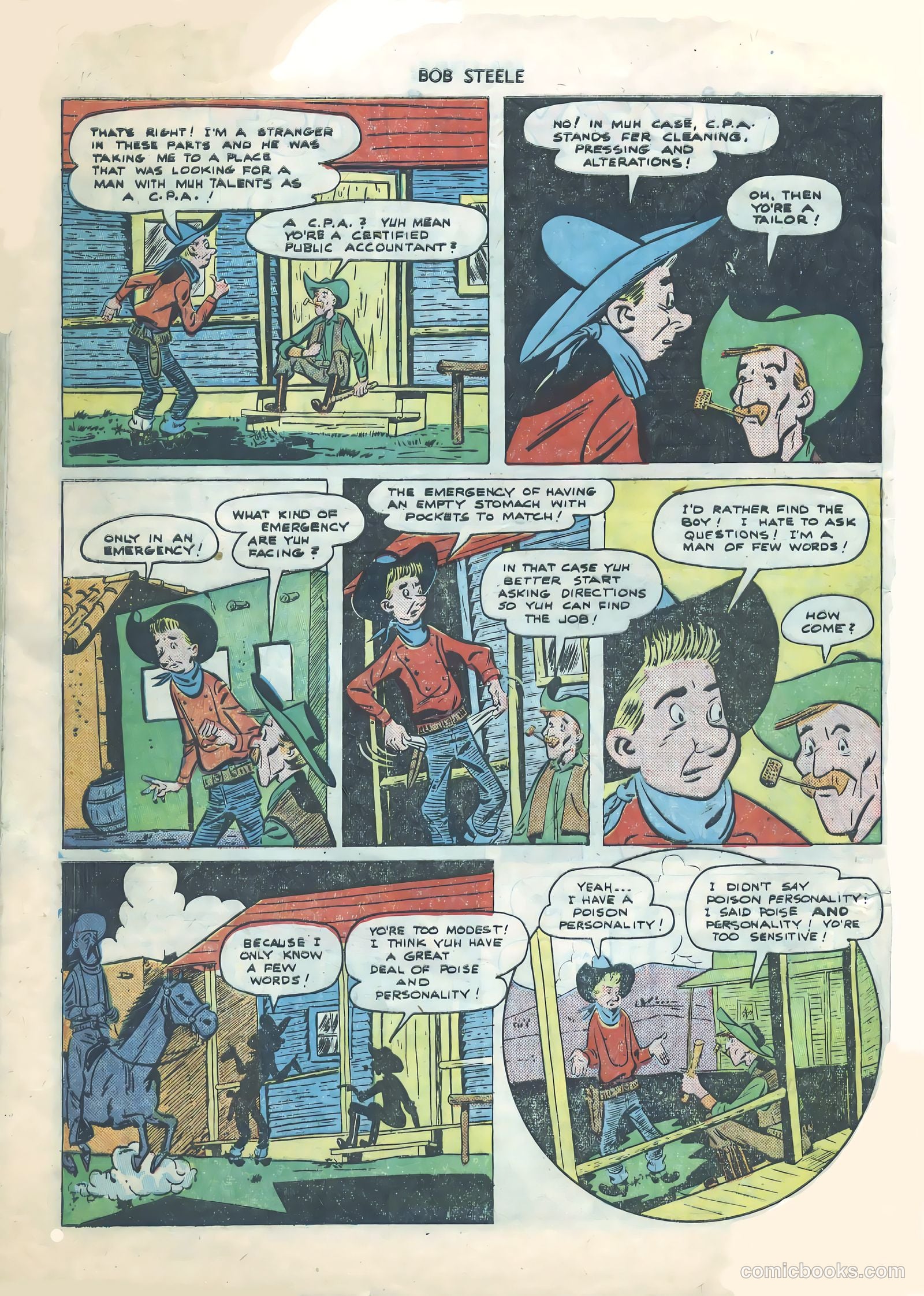 Bob Steele Western #1 (1950) — page 33 of 37