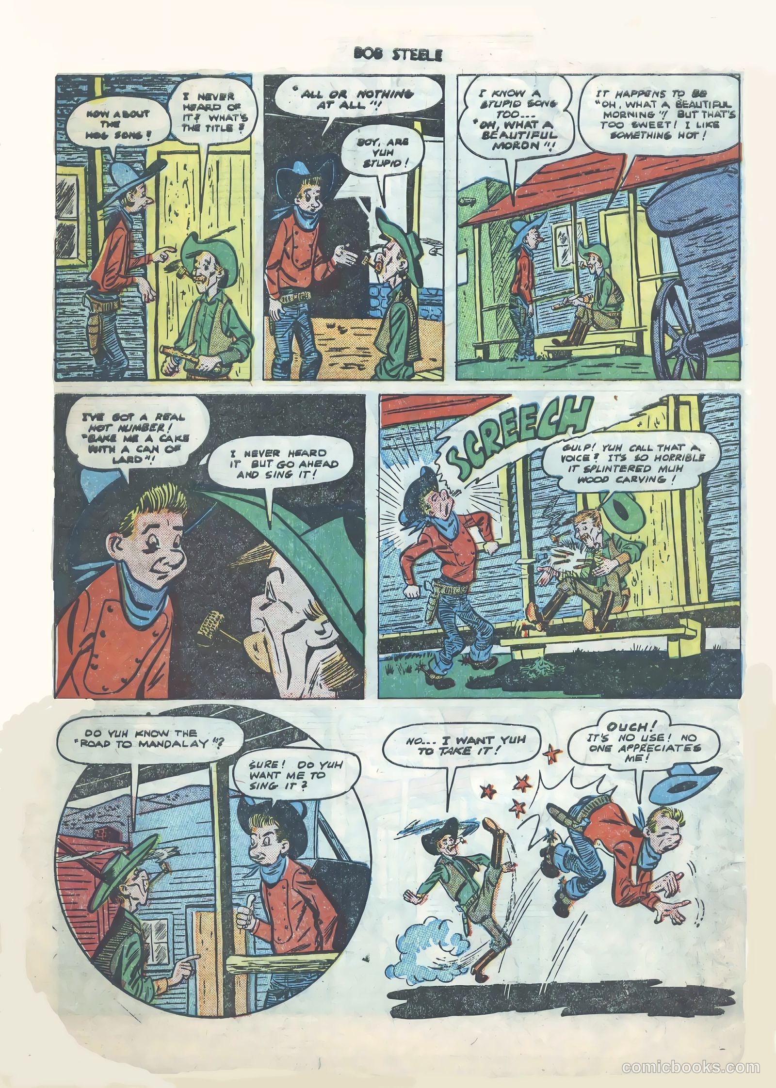 Bob Steele Western #1 (1950) — page 35 of 37