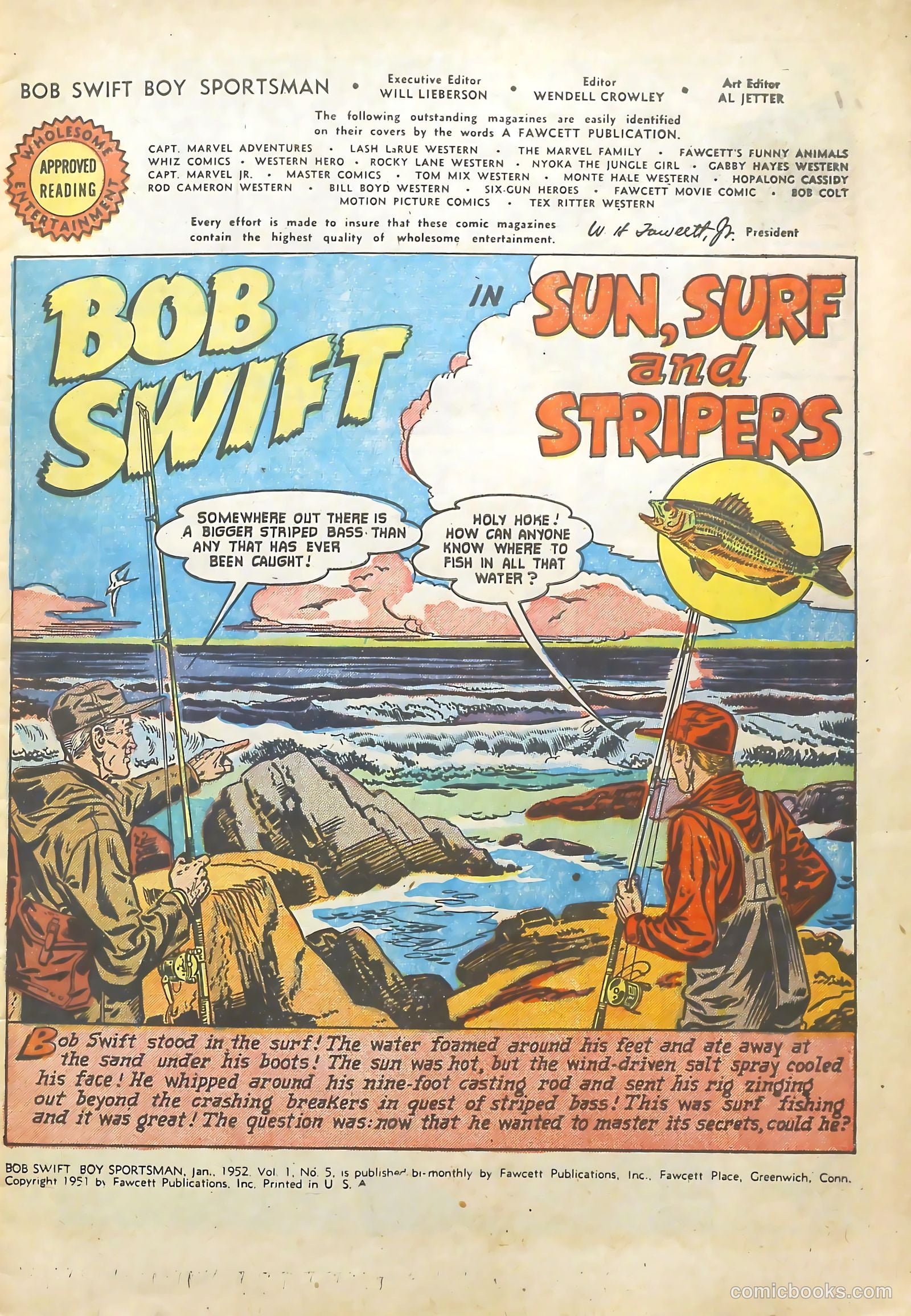 Bob Swift, Boy Sportsman #5 (1952) — page 3 of 37