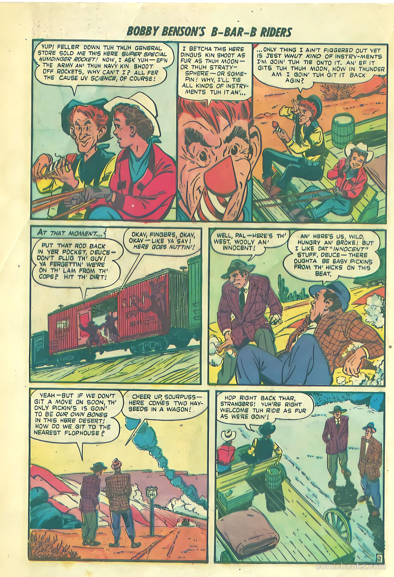 Bobby Benson's B-Bar-B Riders #1 (1950) — page 4 of 36