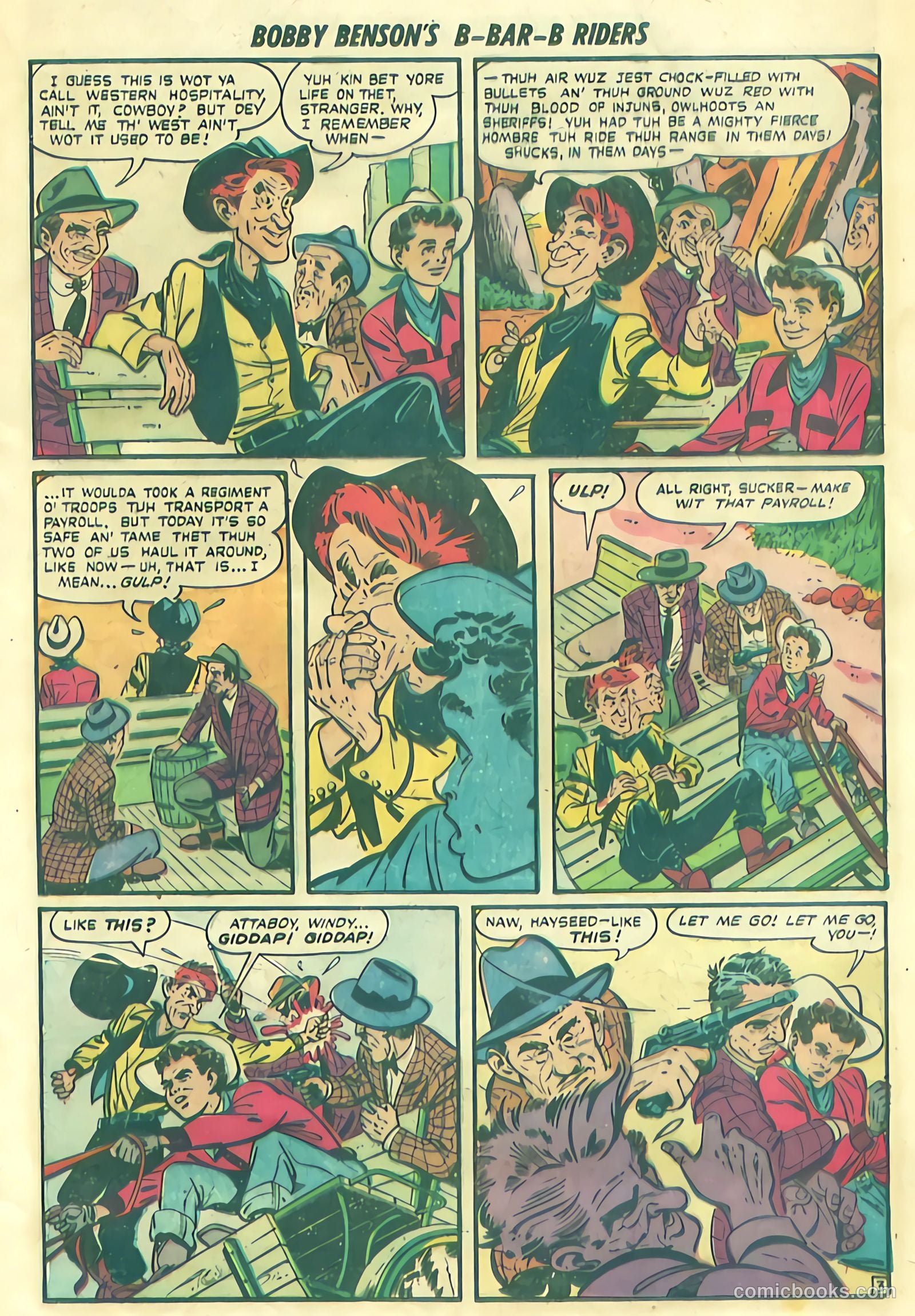Bobby Benson's B-Bar-B Riders #1 (1950) — page 5 of 36