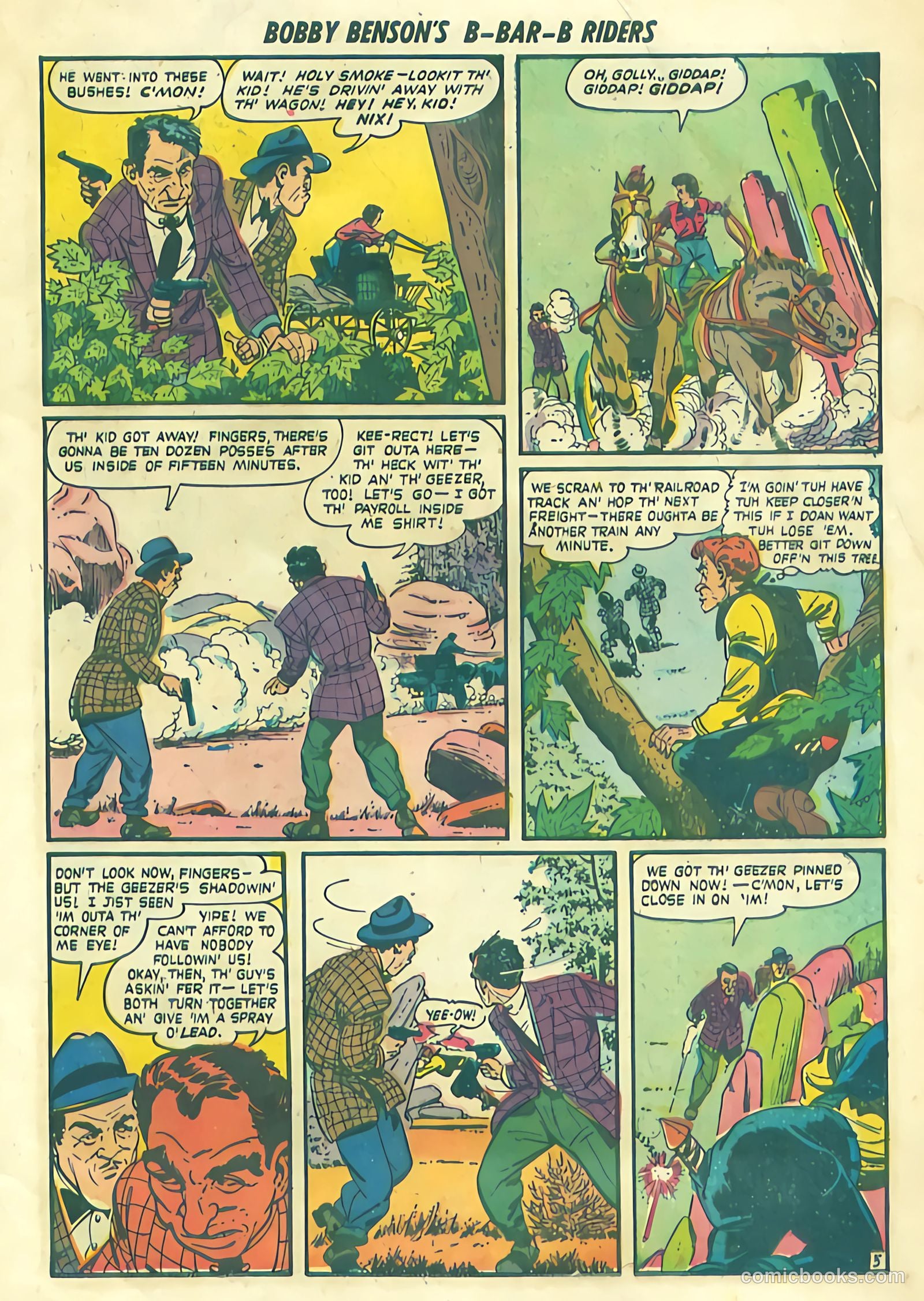 Bobby Benson's B-Bar-B Riders #1 (1950) — page 7 of 36