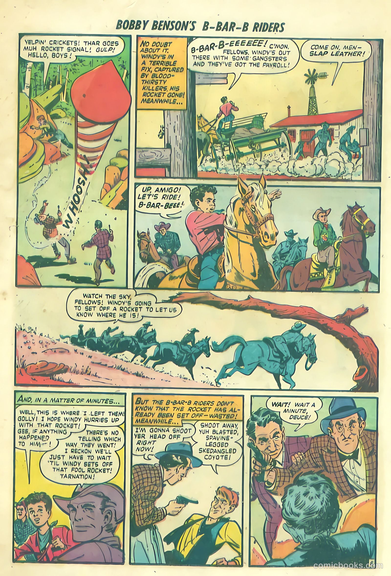 Bobby Benson's B-Bar-B Riders #1 (1950) — page 8 of 36