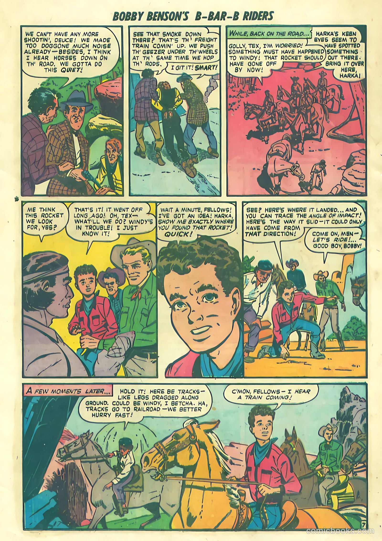Bobby Benson's B-Bar-B Riders #1 (1950) — page 9 of 36