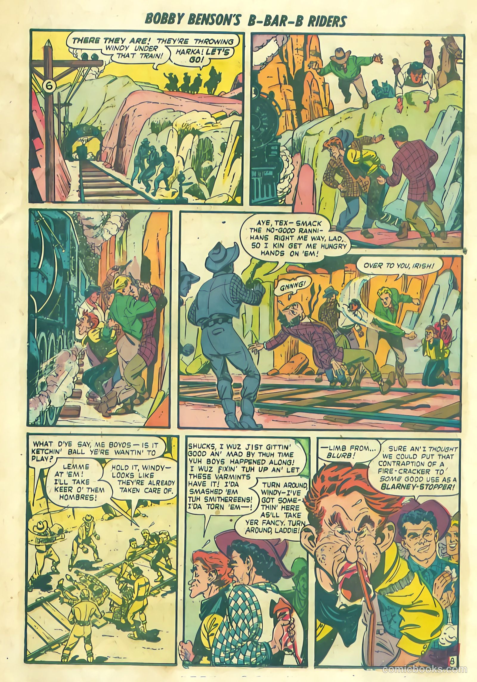 Bobby Benson's B-Bar-B Riders #1 (1950) — page 10 of 36