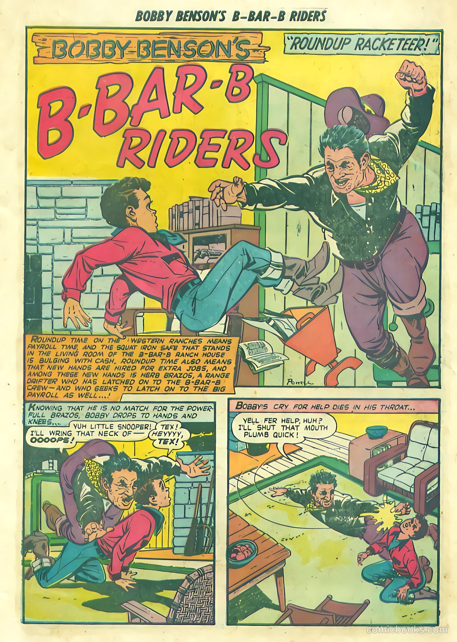 Bobby Benson's B-Bar-B Riders #1 (1950) — page 11 of 36