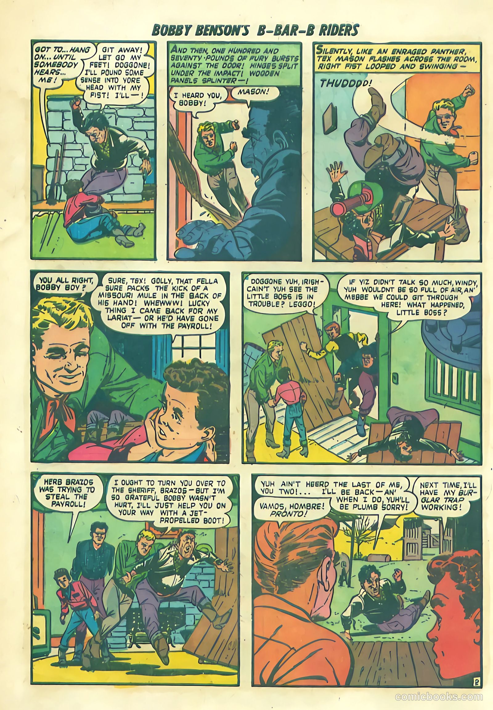 Bobby Benson's B-Bar-B Riders #1 (1950) — page 12 of 36