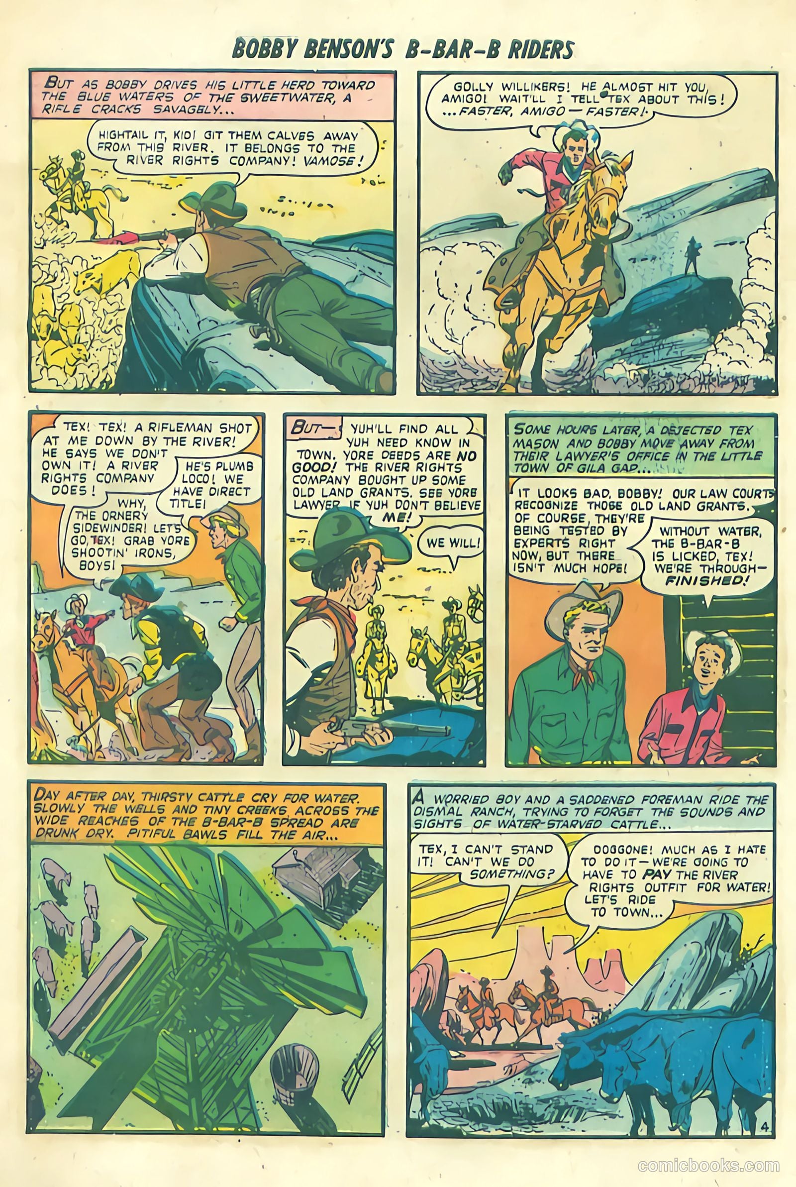 Bobby Benson's B-Bar-B Riders #1 (1950) — page 14 of 36