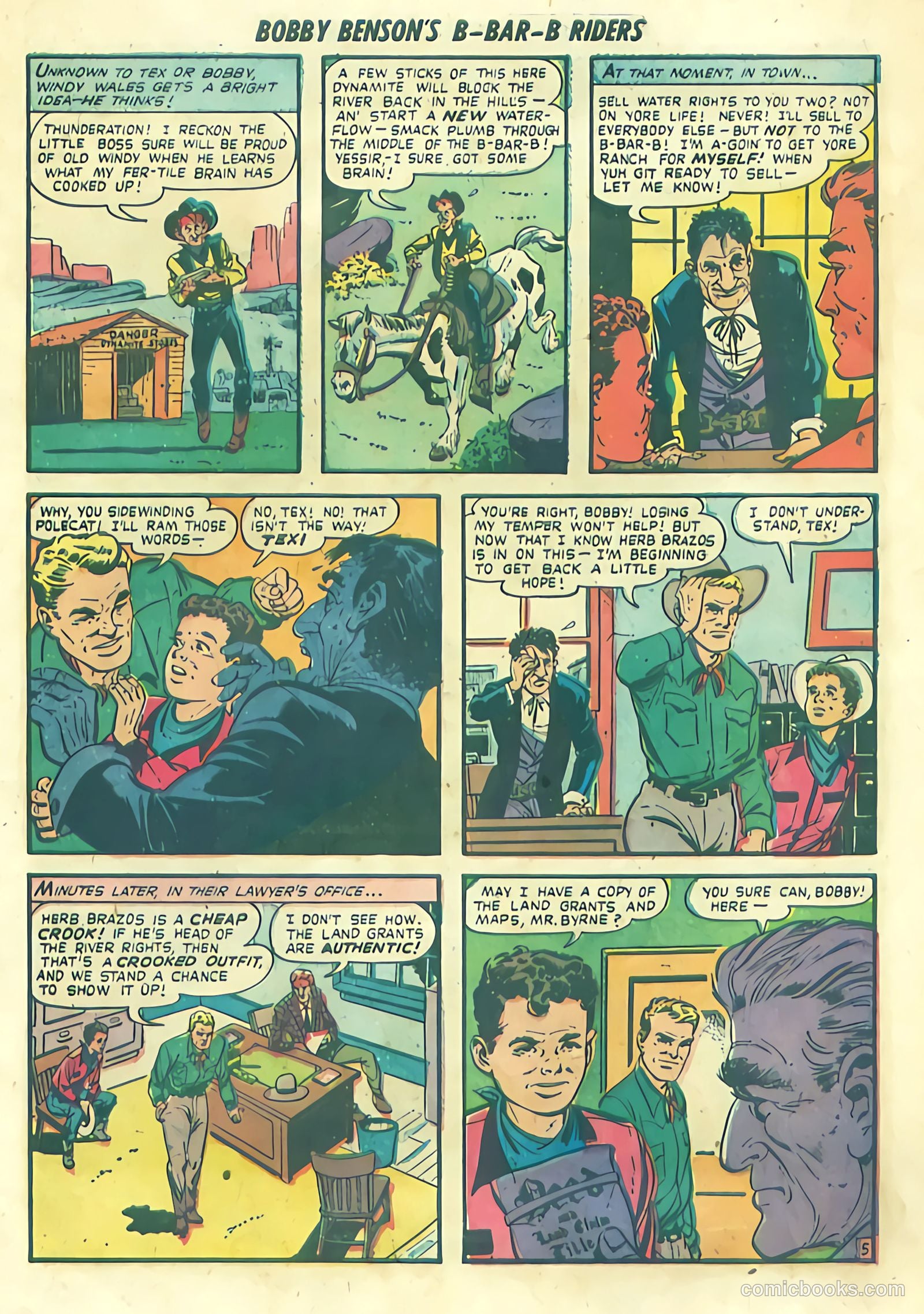 Bobby Benson's B-Bar-B Riders #1 (1950) — page 15 of 36