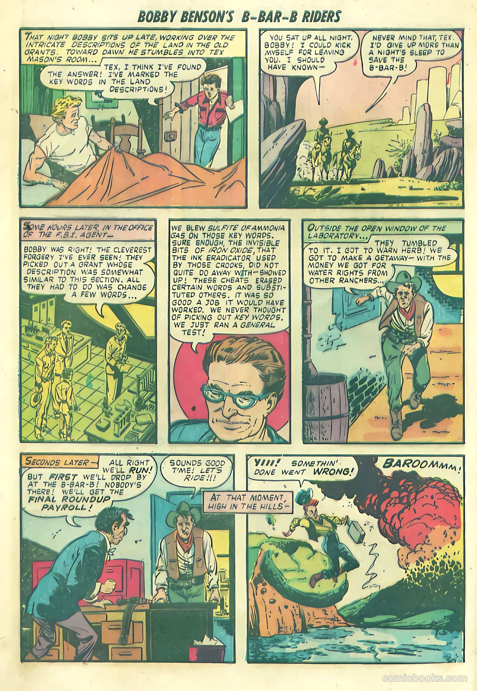 Bobby Benson's B-Bar-B Riders #1 (1950) — page 16 of 36