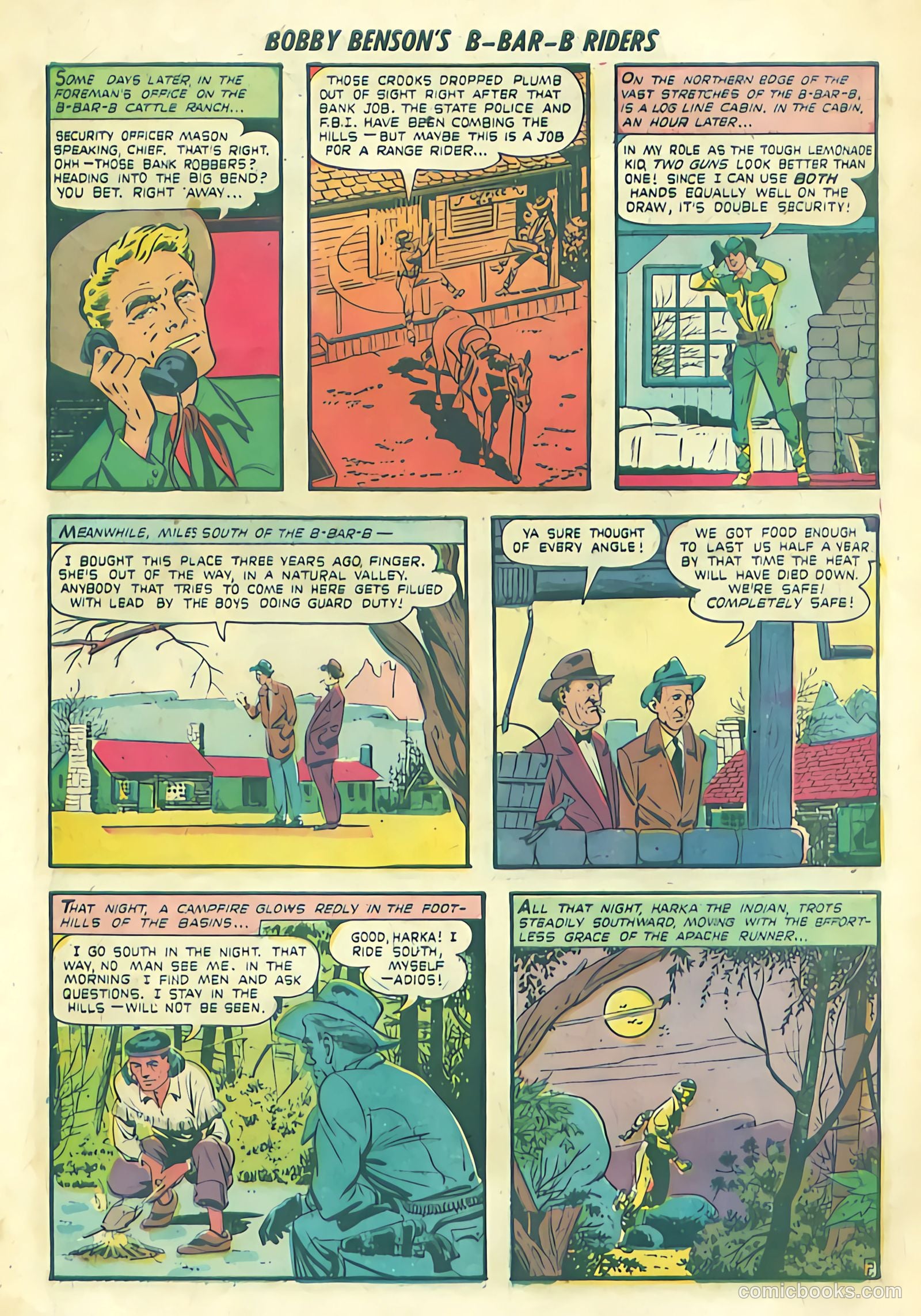 Bobby Benson's B-Bar-B Riders #1 (1950) — page 19 of 36
