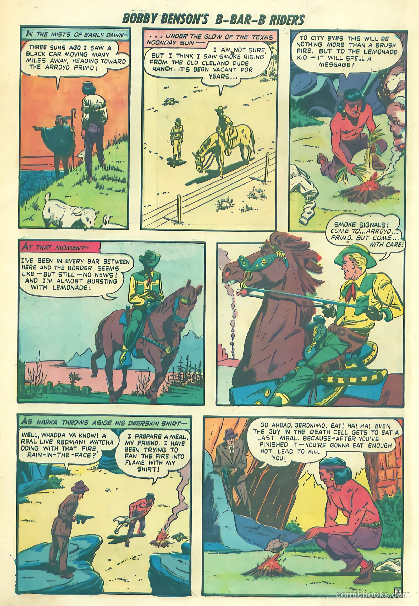 Bobby Benson's B-Bar-B Riders #1 (1950) — page 20 of 36