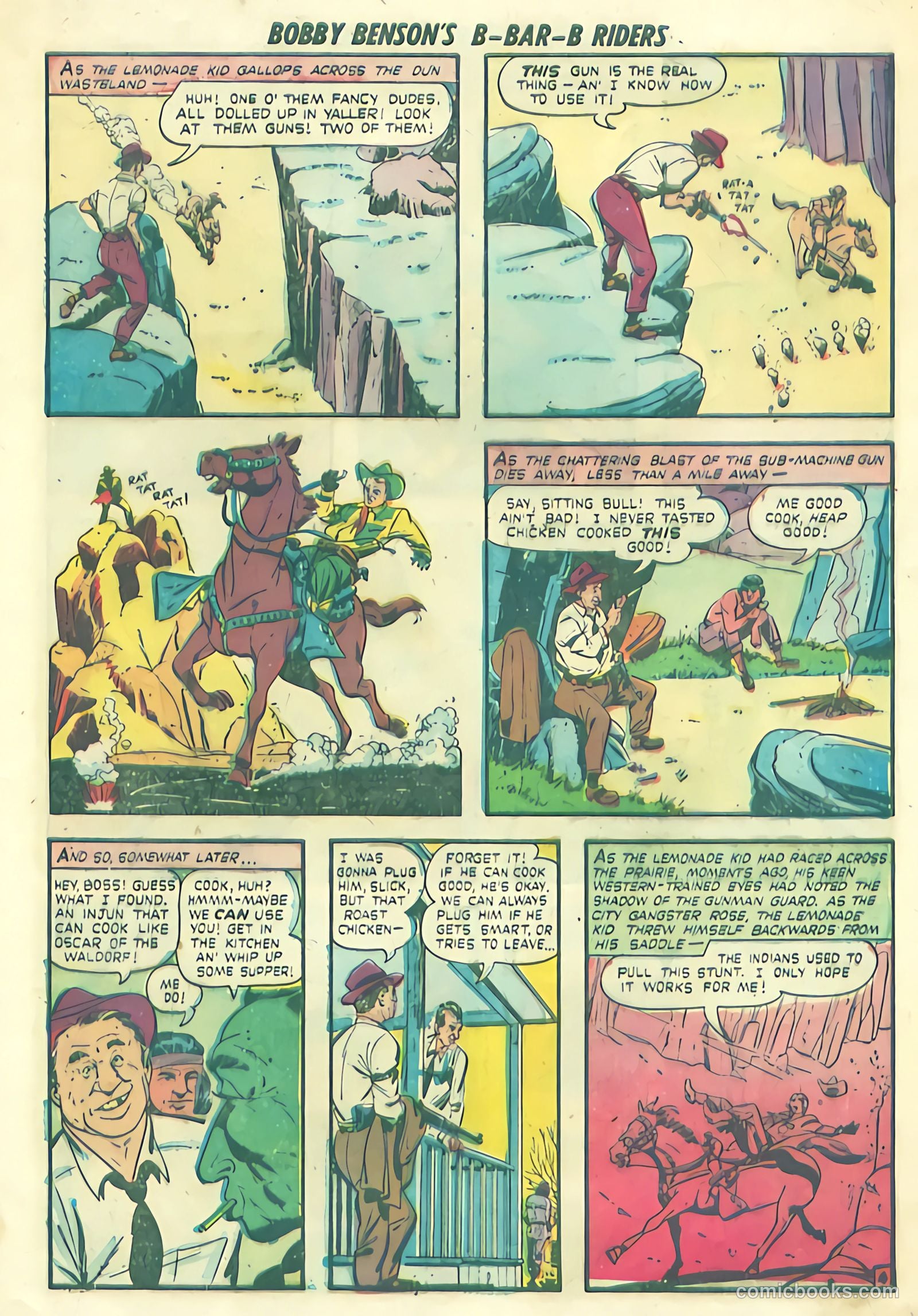 Bobby Benson's B-Bar-B Riders #1 (1950) — page 21 of 36