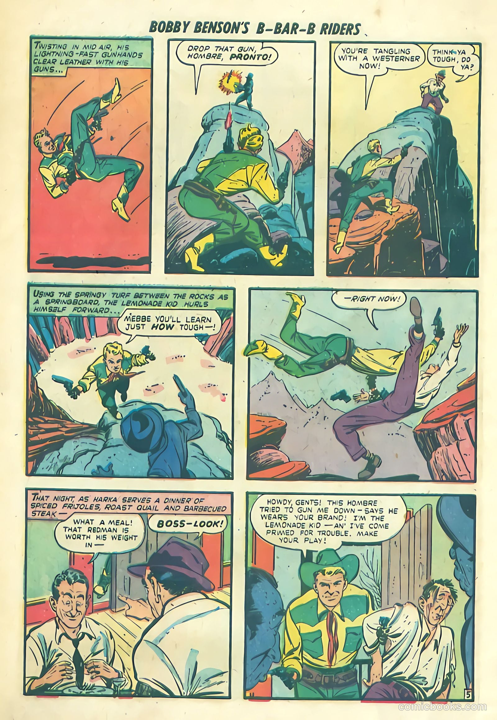 Bobby Benson's B-Bar-B Riders #1 (1950) — page 22 of 36