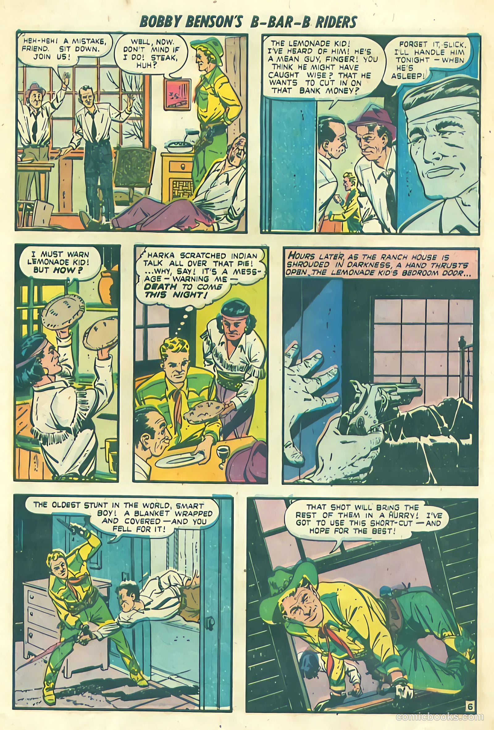 Bobby Benson's B-Bar-B Riders #1 (1950) — page 23 of 36