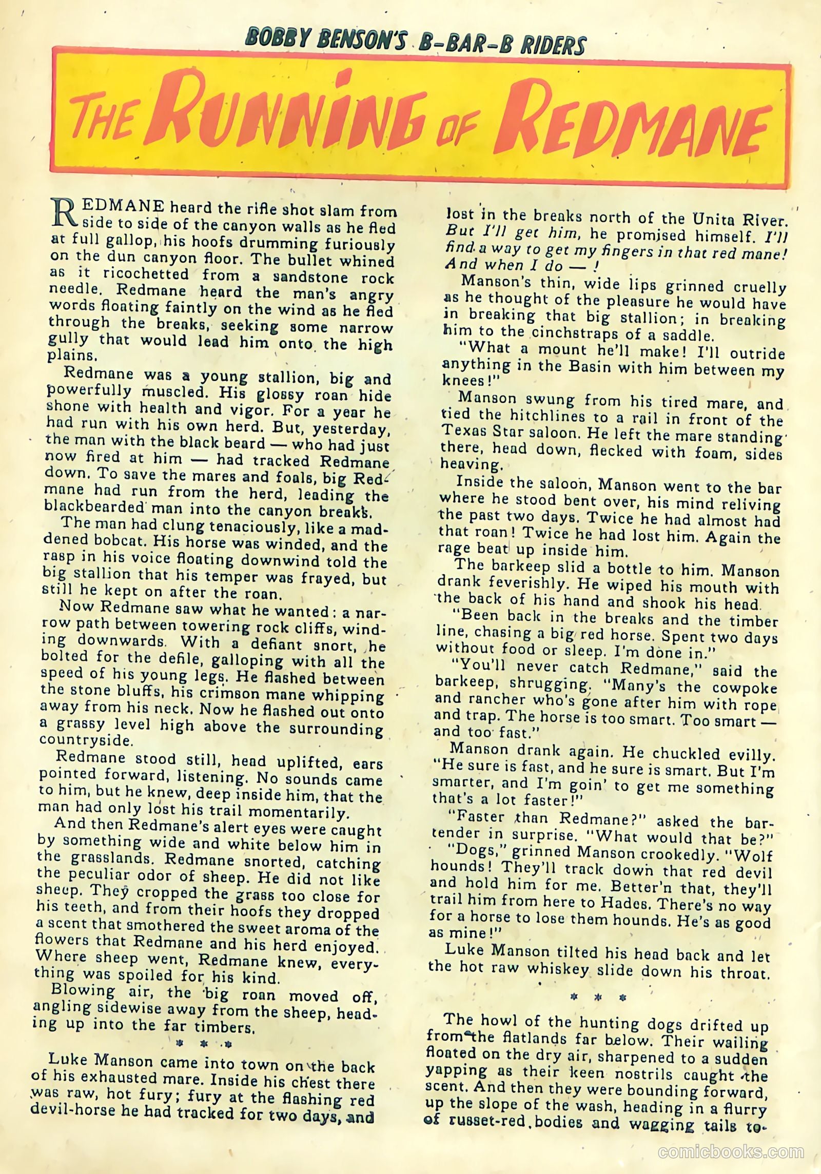 Bobby Benson's B-Bar-B Riders #1 (1950) — page 26 of 36