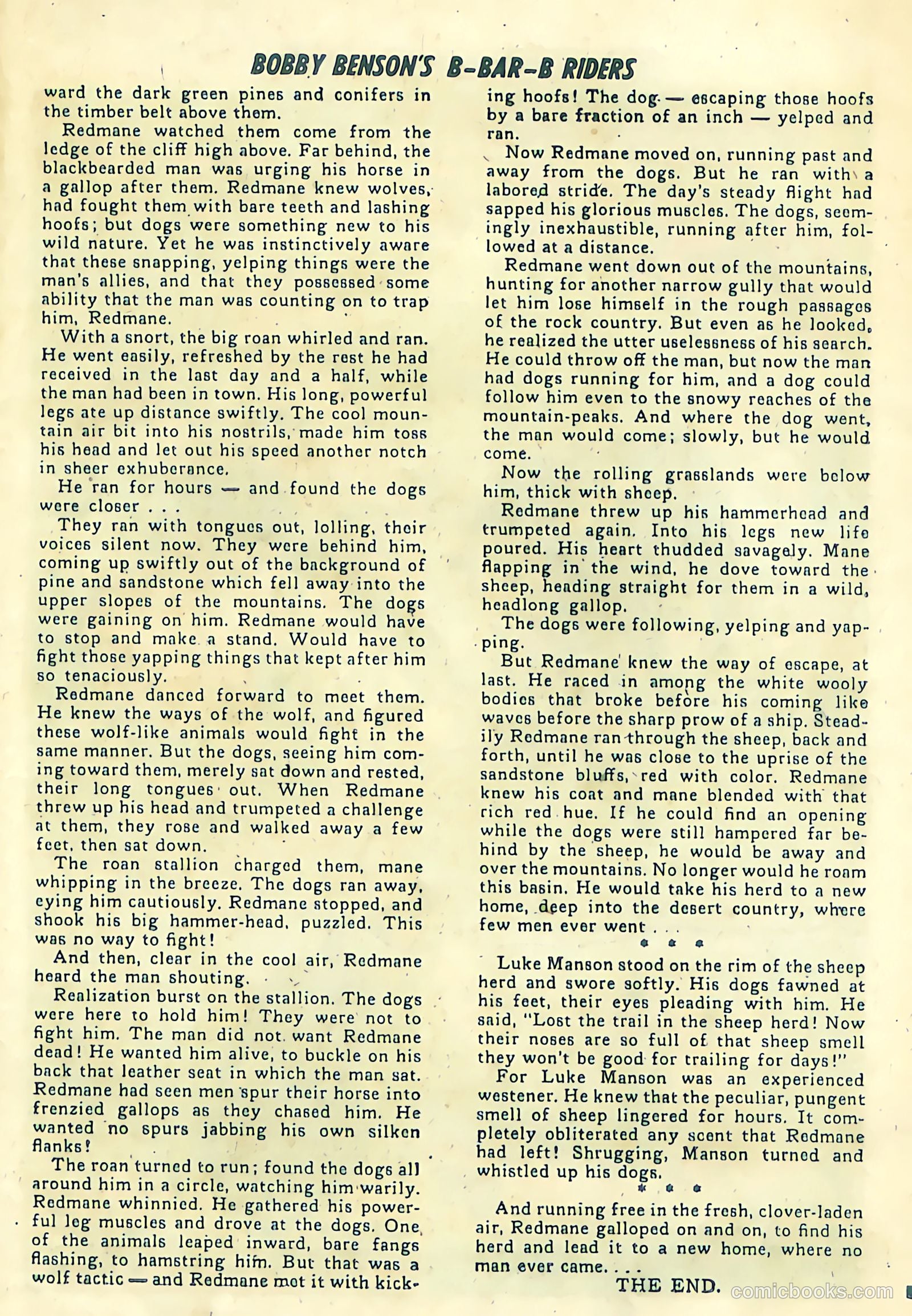Bobby Benson's B-Bar-B Riders #1 (1950) — page 27 of 36