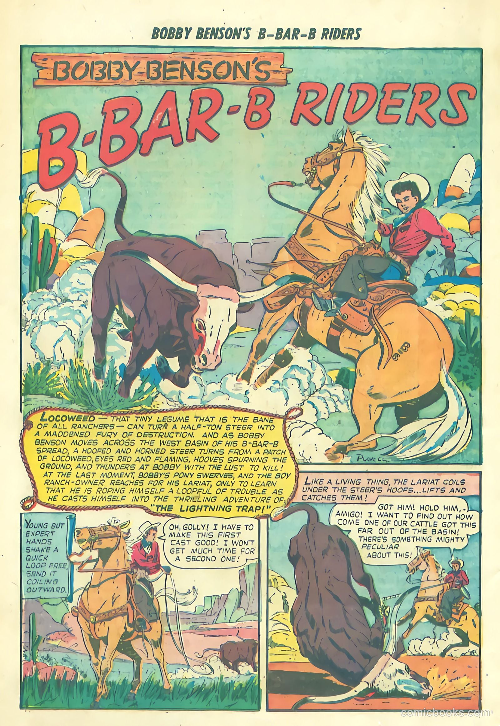 Bobby Benson's B-Bar-B Riders #1 (1950) — page 28 of 36
